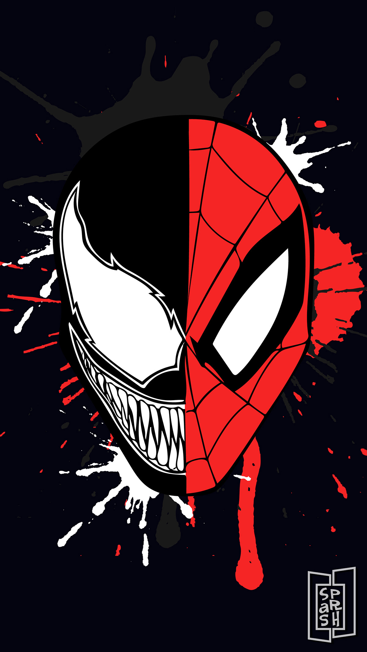 Spider Man And Venom Wallpaper And Print Designs