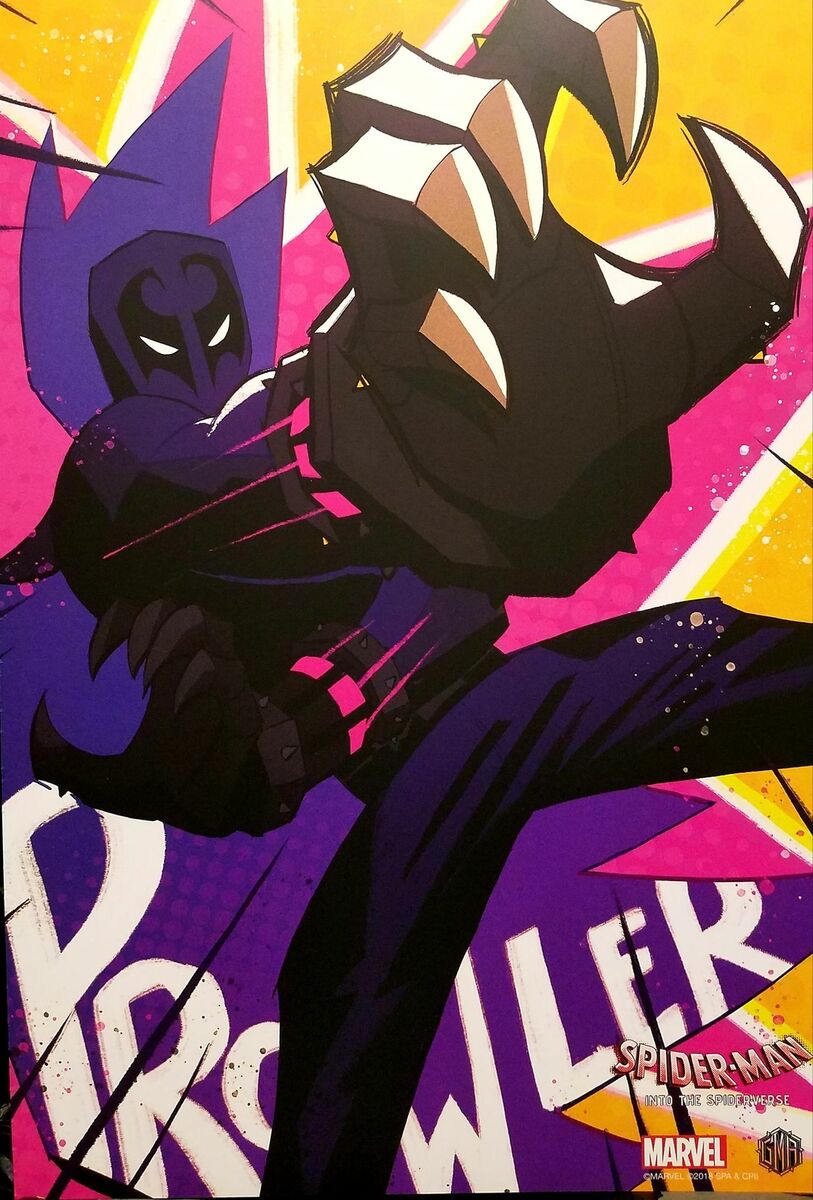 Spider Verse Prowler 11x16 Art Print Poster Miles Morales Spider Man, Marvel Co