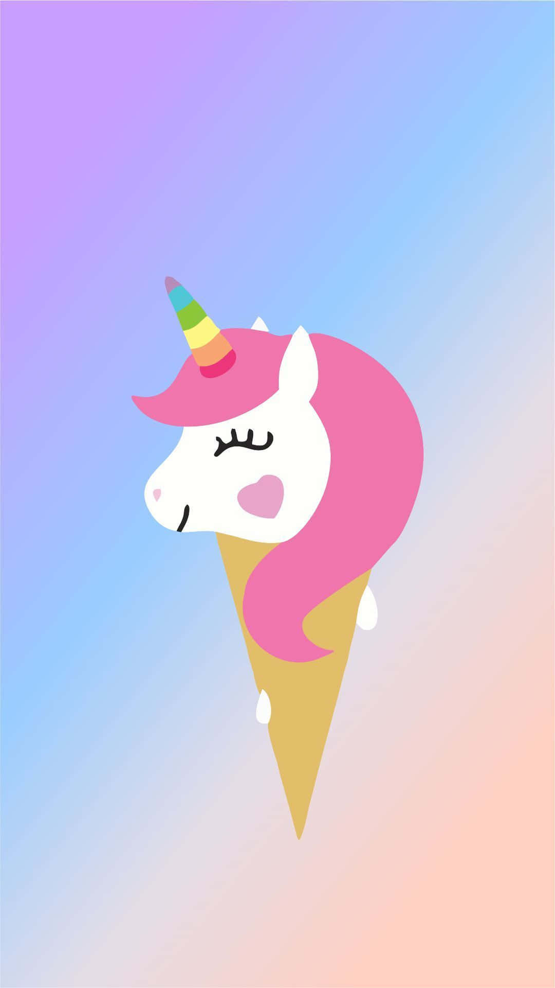 Download Colorful iPhone Unicorn Ice Cream Wallpaper