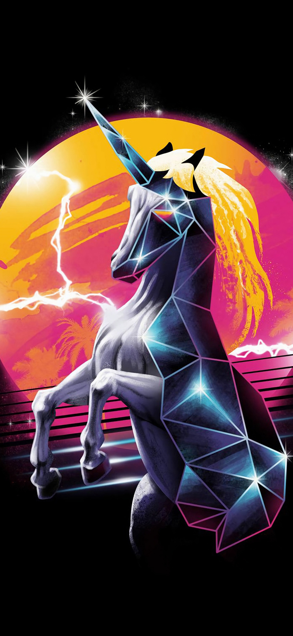 Unicorn Dark Minimal 4k iPhone XS, iPhone 10, iPhone X HD 4k Wallpaper, Image, Background, Photo and Picture