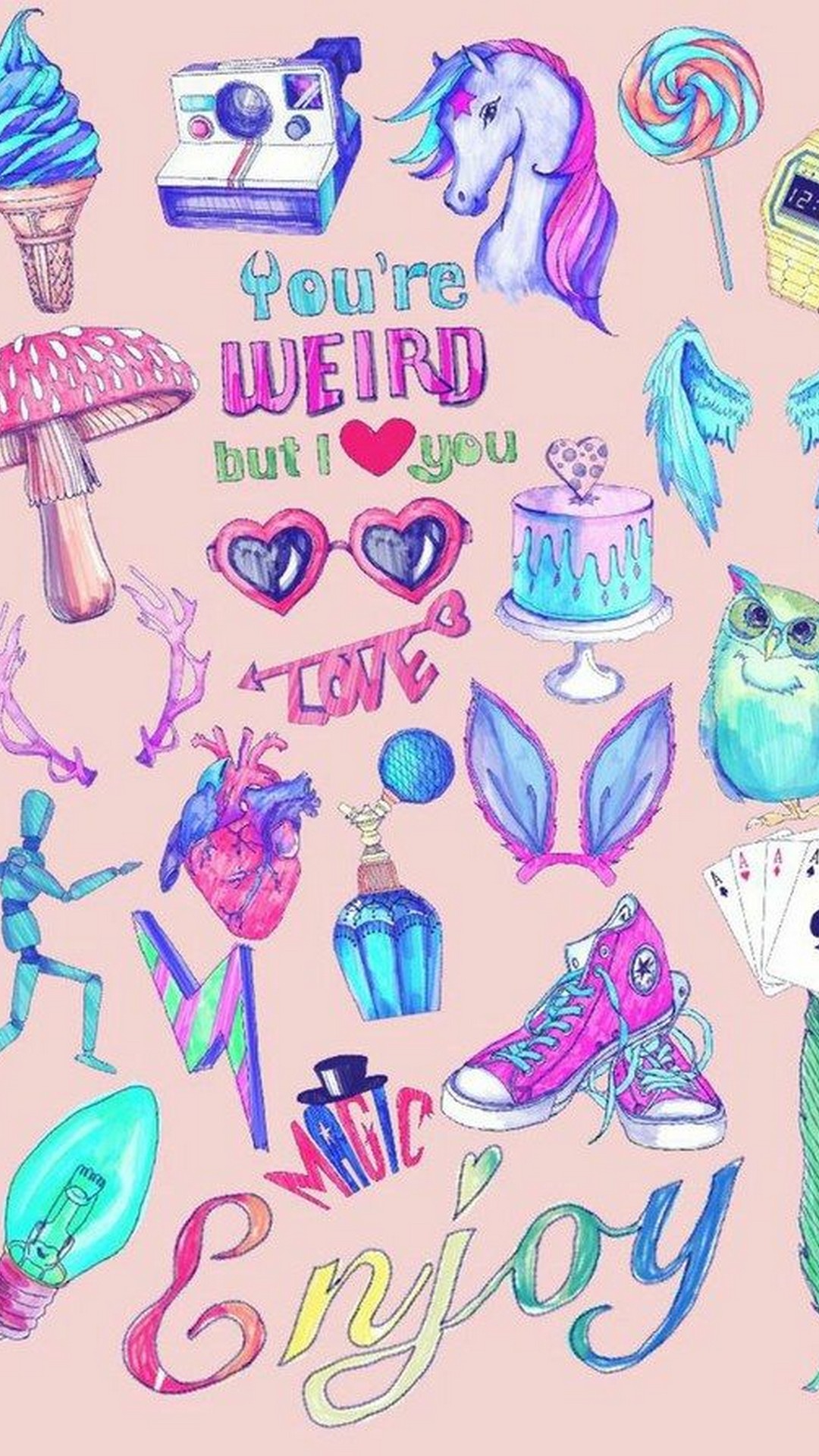 Cute lock screen wallpaper