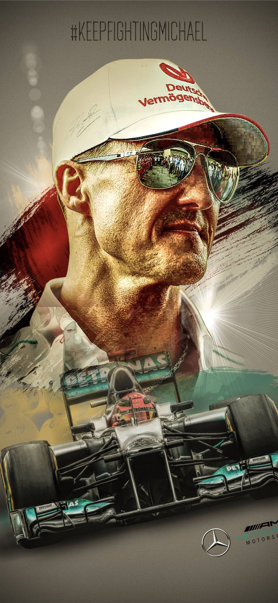 Download Stunning Michael Schumacher Phone Wallpaper