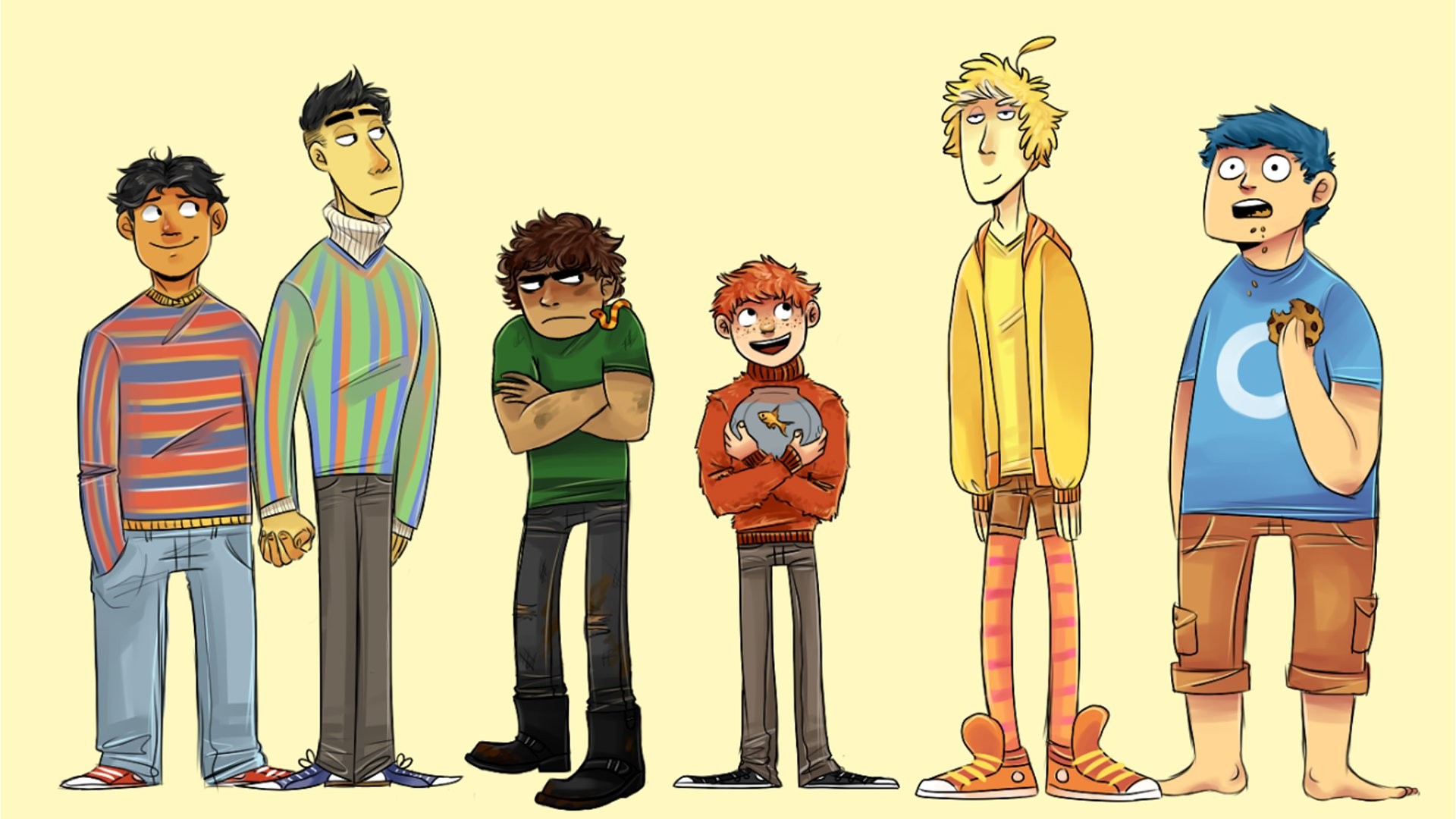 Wallpaper, people, illustration, cartoon, comics, Sesame Street 1920x1080