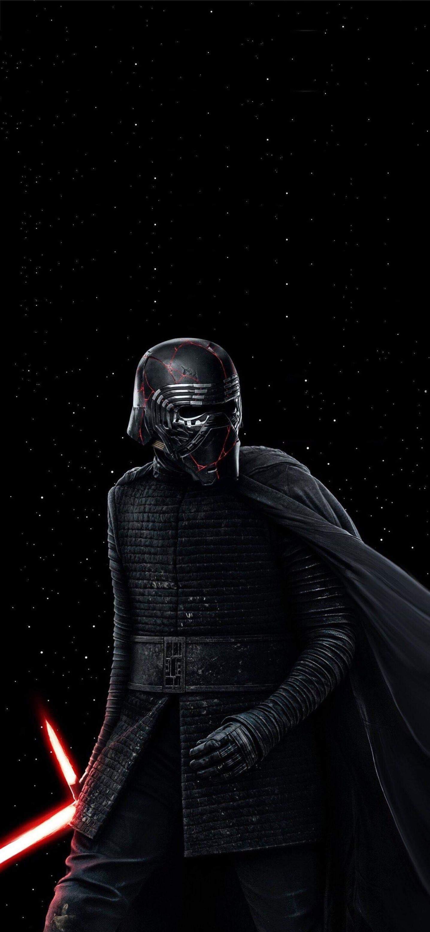 Finally got around to making a wallpaper from the Kylo Ren character poster for my iPhone 11! Now the time goes above Kylo instead of across his head. Was driving my crazy