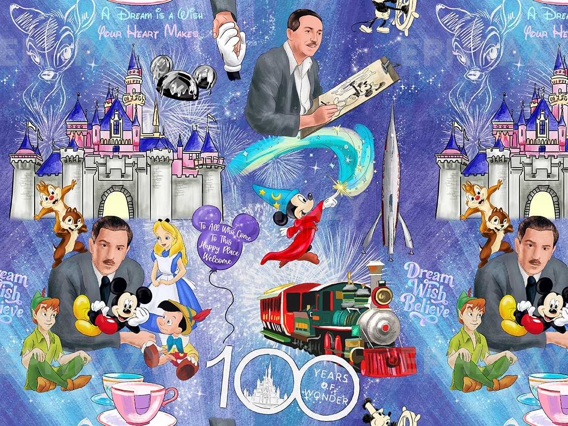 Disney 100 Years Of Wonder Digital Pattern Seamless Patterns