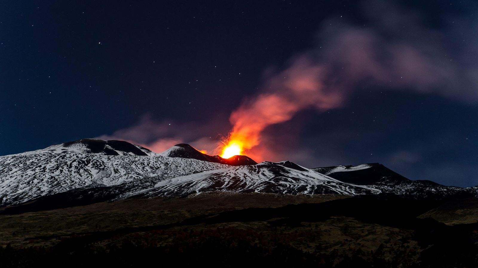 Europe's most active volcano is sliding into the sea