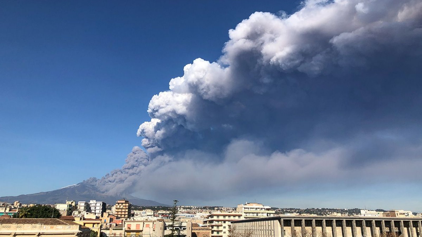 Mount Etna Volcano Eruption and Earthquake Cause Christmas Chaos: In Picture