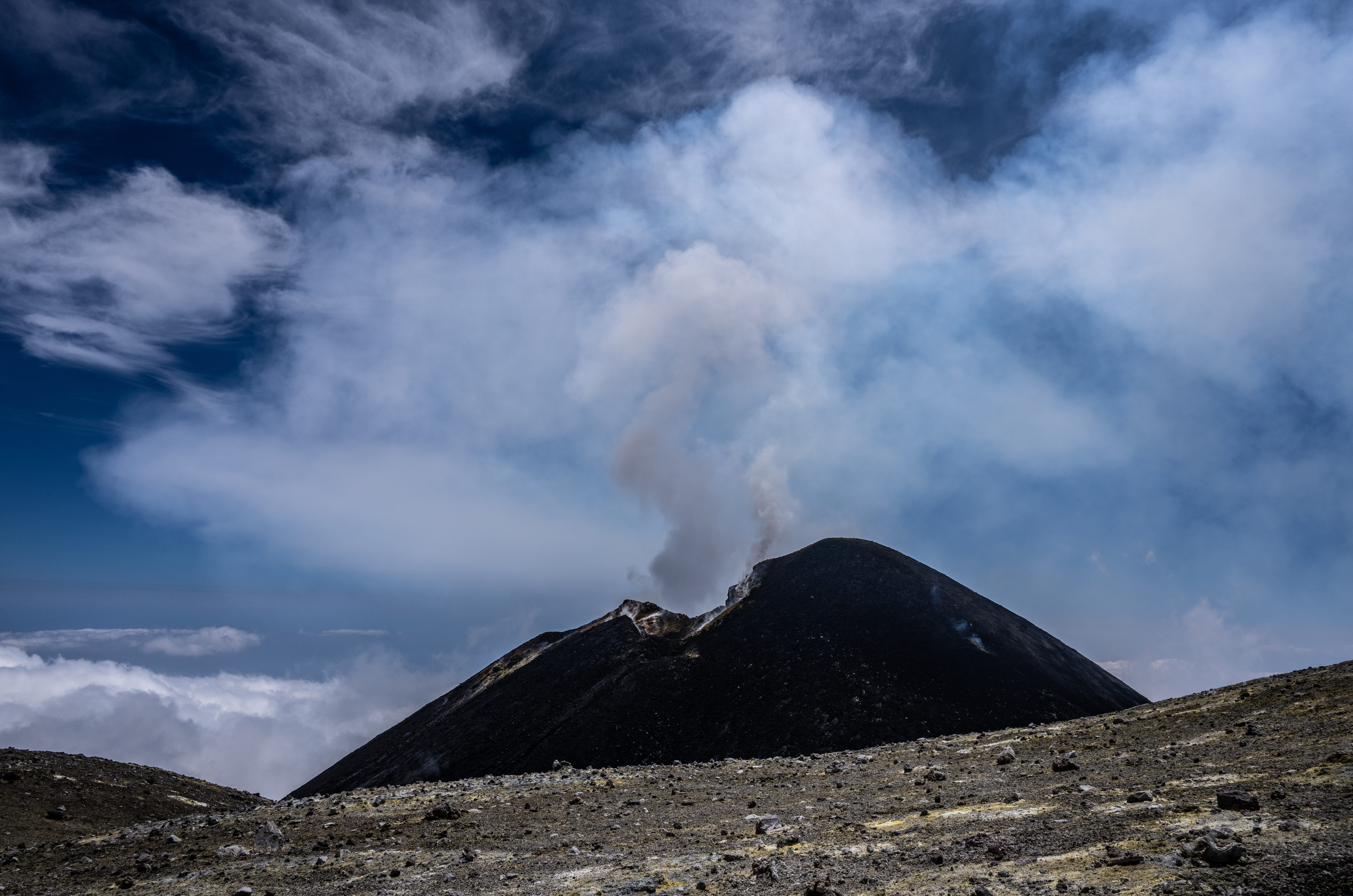 Italy's Mount Etna erupts, spewing a fountain of lava