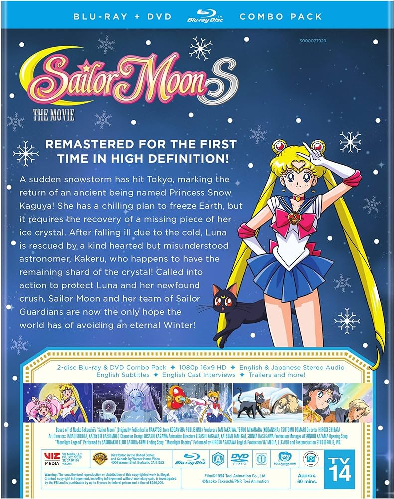 Sailor Moon S The Movie Combo Pack(DVD BD) [Blu Ray], Various, Various: Movies & TV
