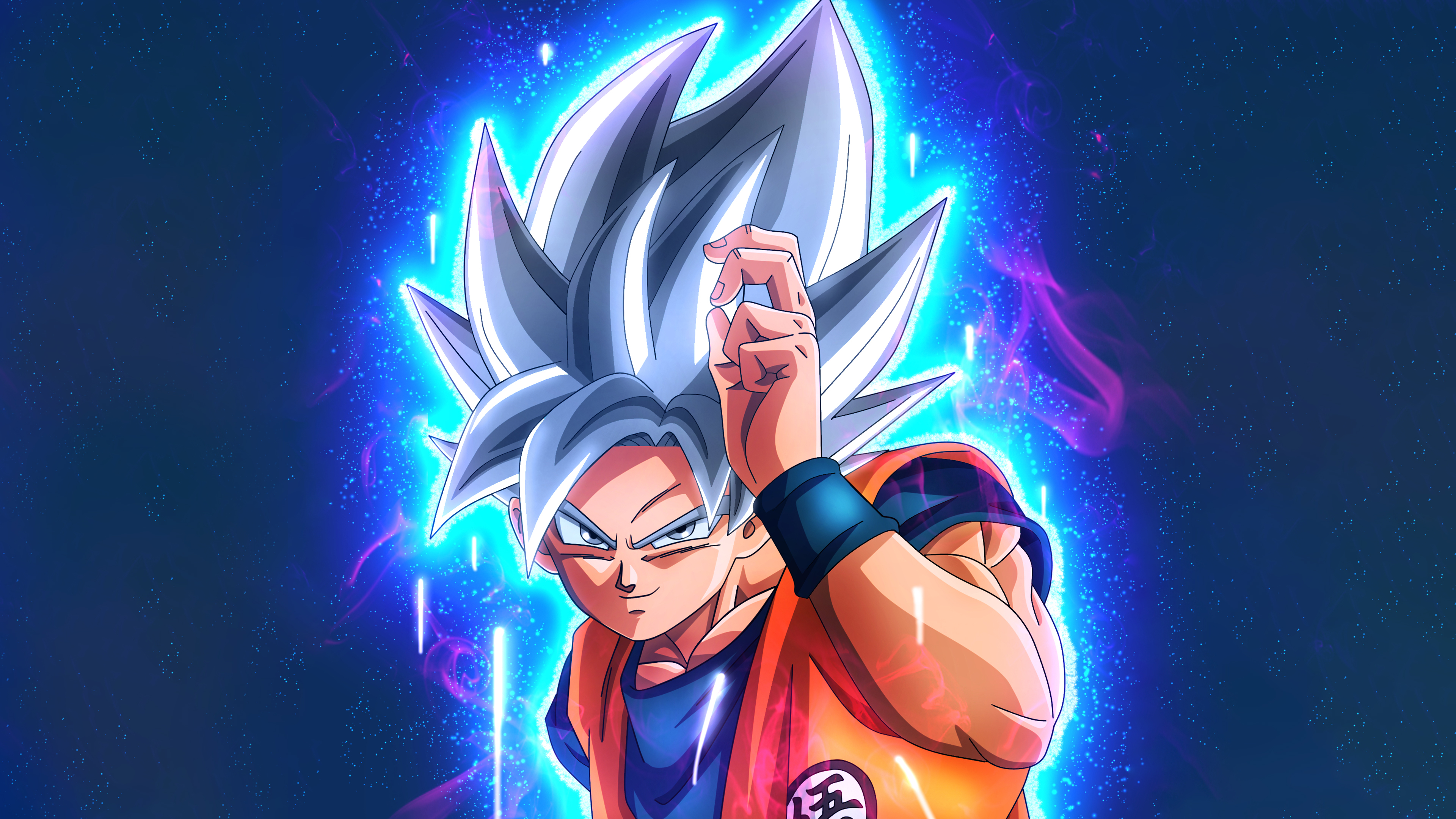 Just made this 4K Wallpaper featuring 10 Forms of Goku from DB