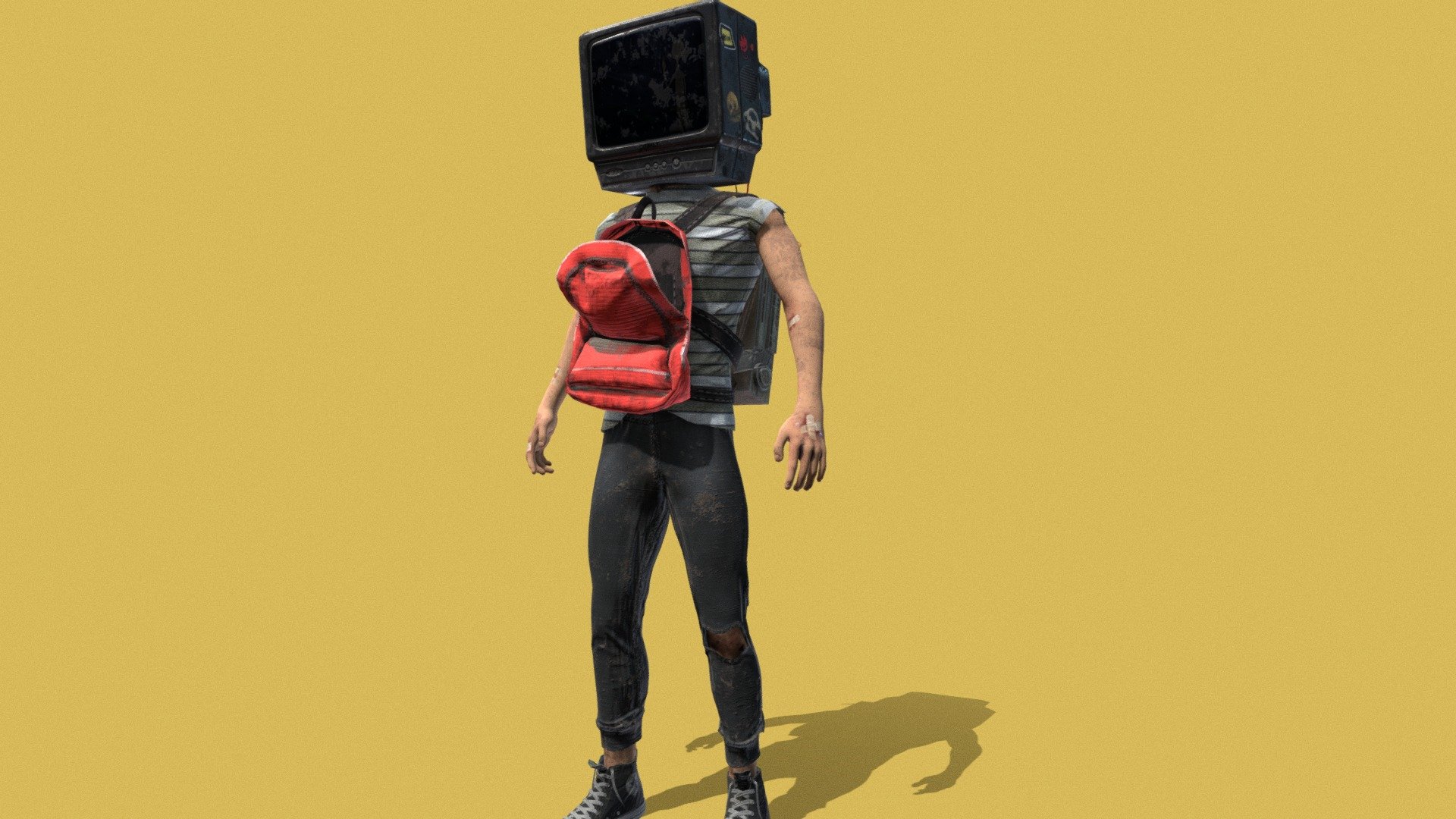 TV MAN Free 3D model by Daniel GoE [fbd9ce2]