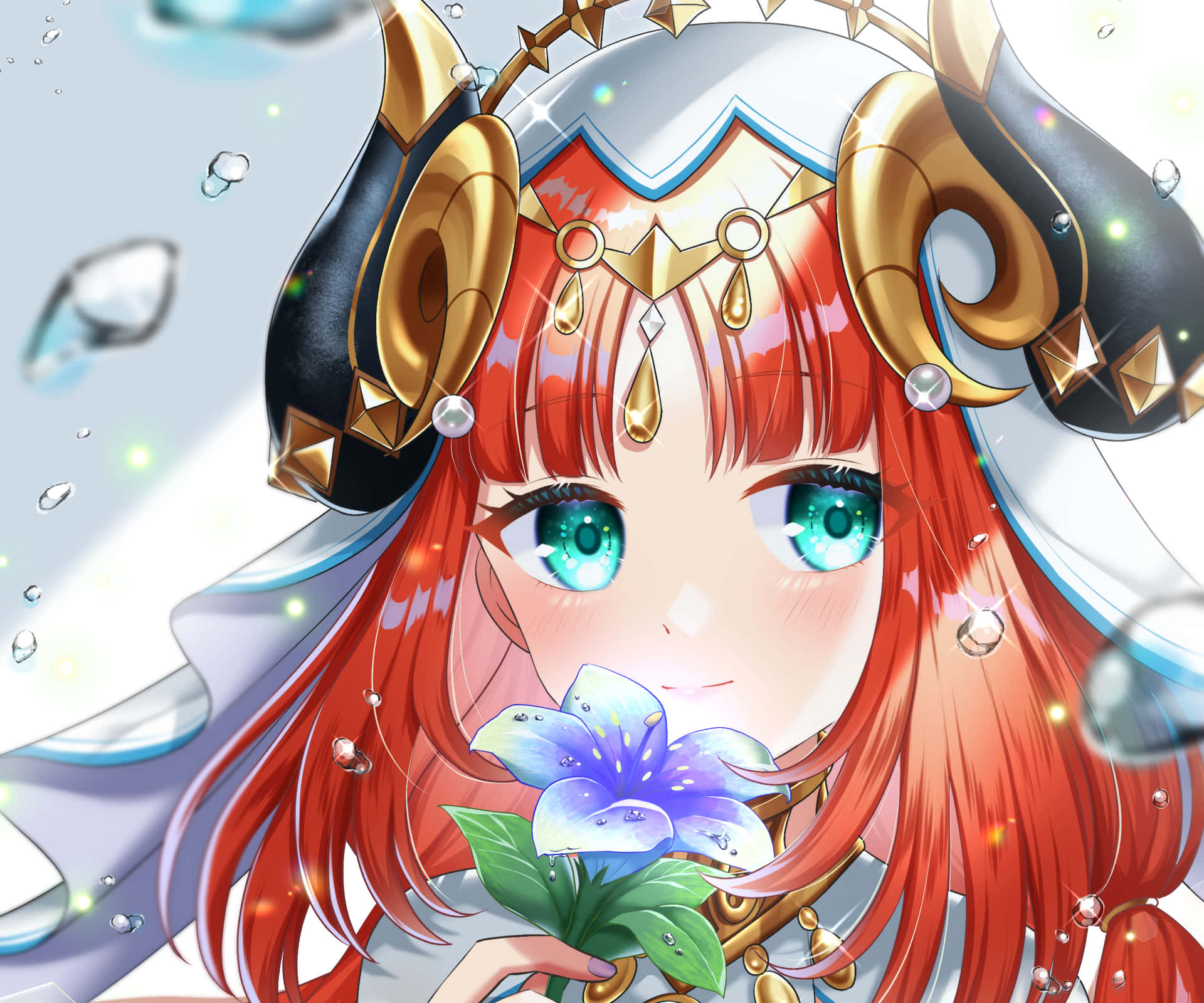 Download Nilou Flower Genshin PFP Wallpaper