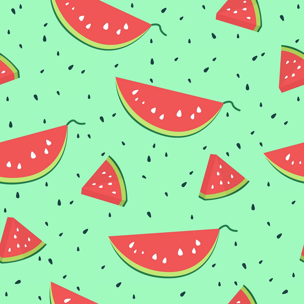 Download wallpaper 1280x1280 watermelon, pattern, berry, fruit ipad, ipad 2, ipad mini for parallax HD background