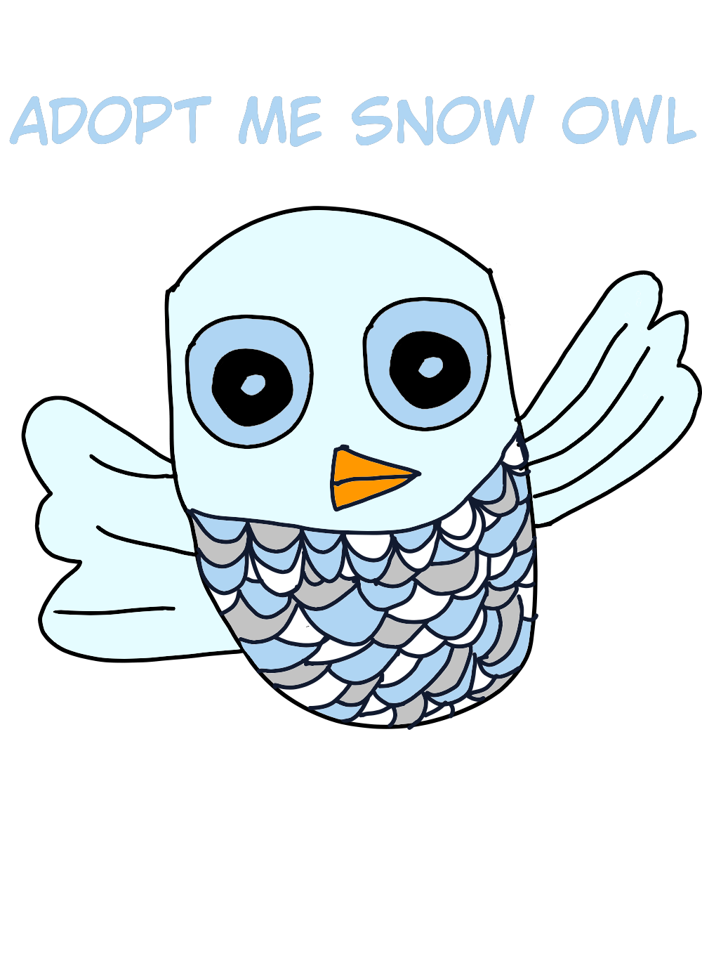 Roblox adopt me snow owl Cancoon ART street