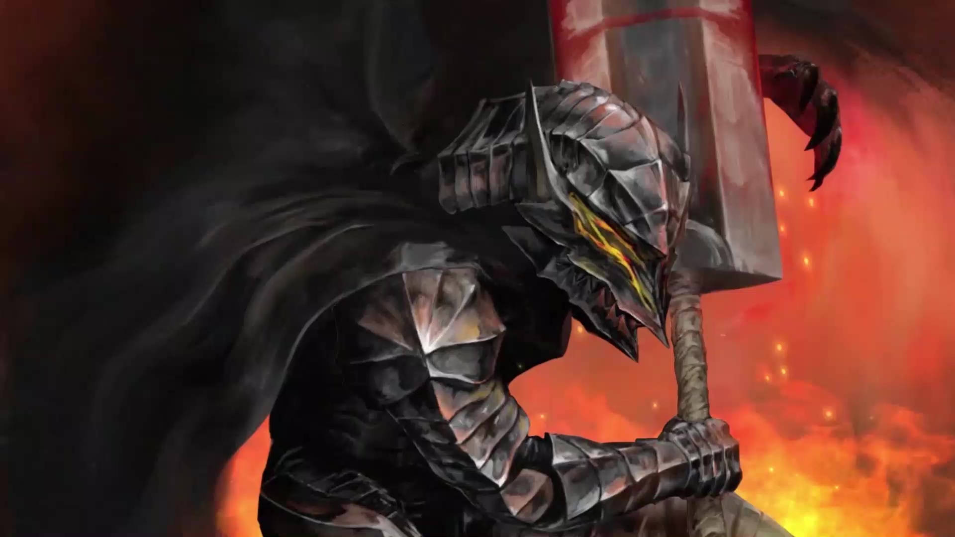 Download Guts Battles The God Hand With His Dragon Slayer In Hand. Wallpaper