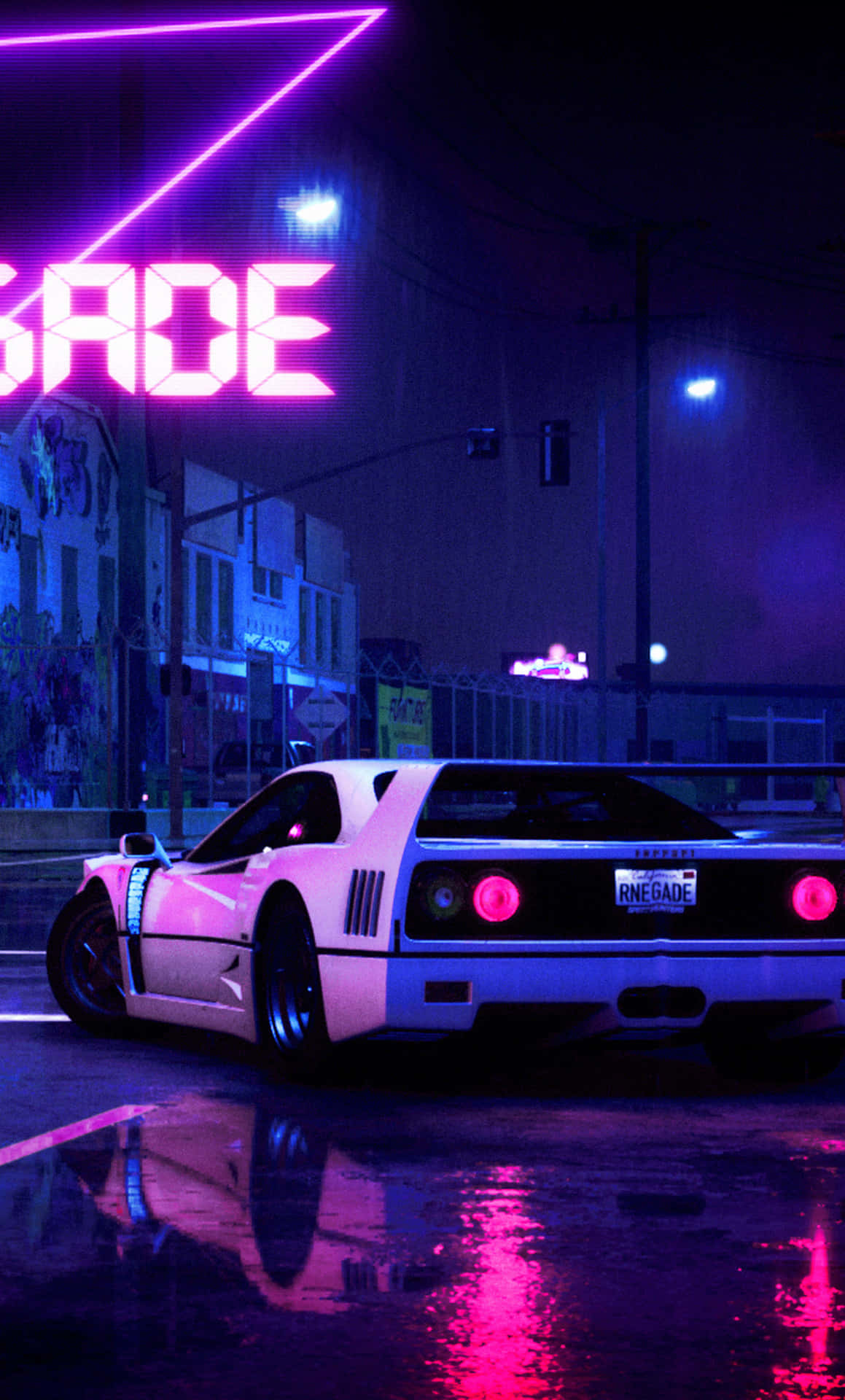 Download A Neon Sign With The Words 'savage' On It Wallpaper