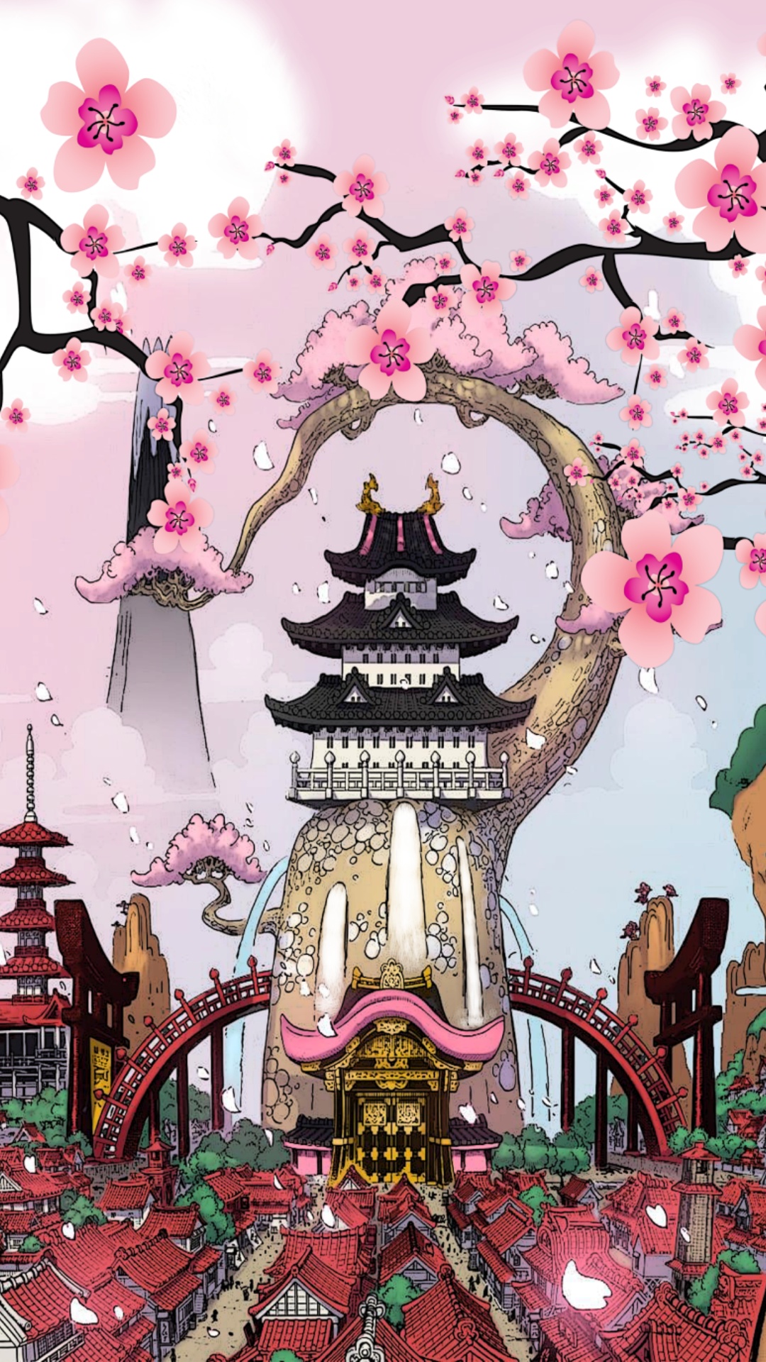 One Piece iPhone Wano Wallpapers Wallpaper