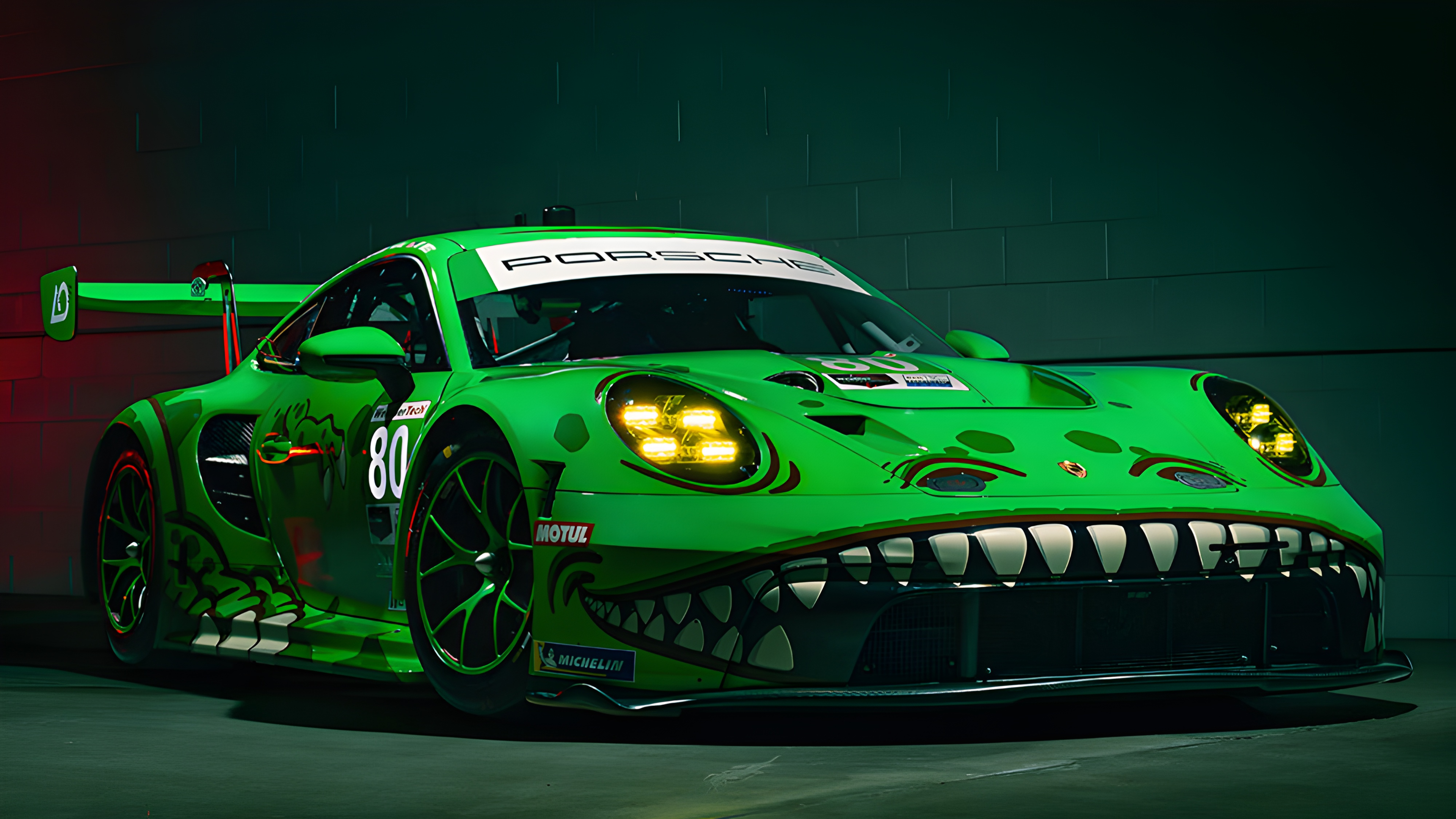 2023 AOracing Porsche GT3 Rawr / Rexy wallpaper -Upscaled Photo 4K- [3840x2160]