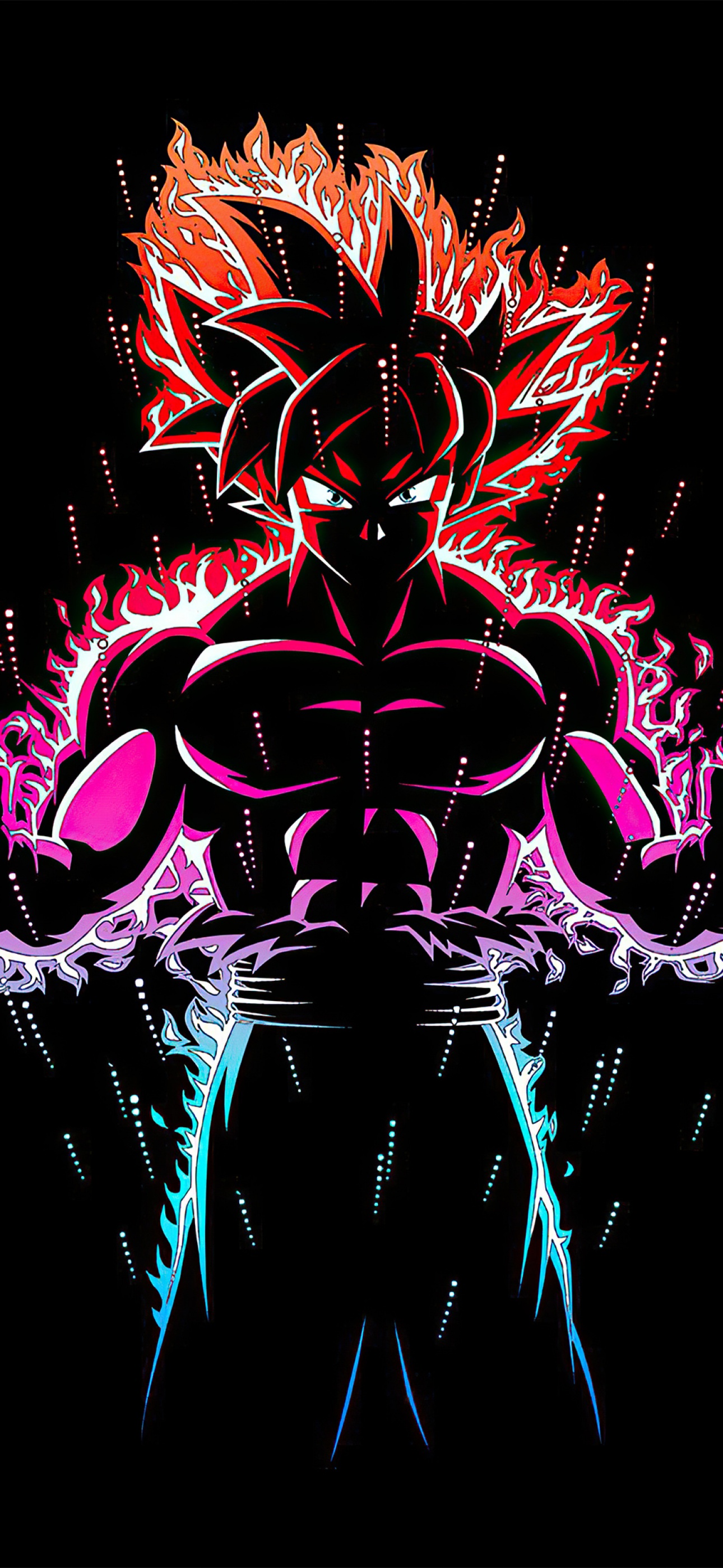 Ultra Instinct Goku Wallpaper 4K, Black background, Dragon Ball Z