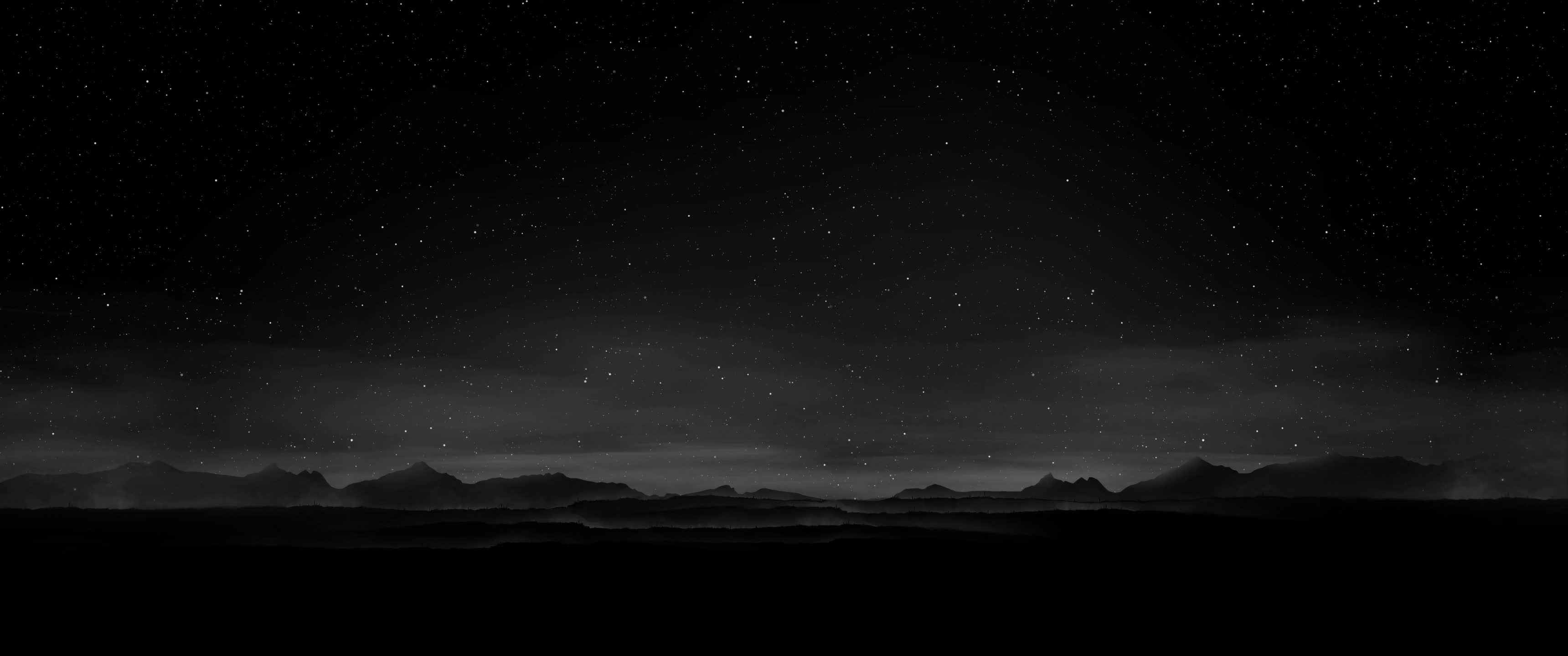 4k Noire Night Sky Live Wallpaper