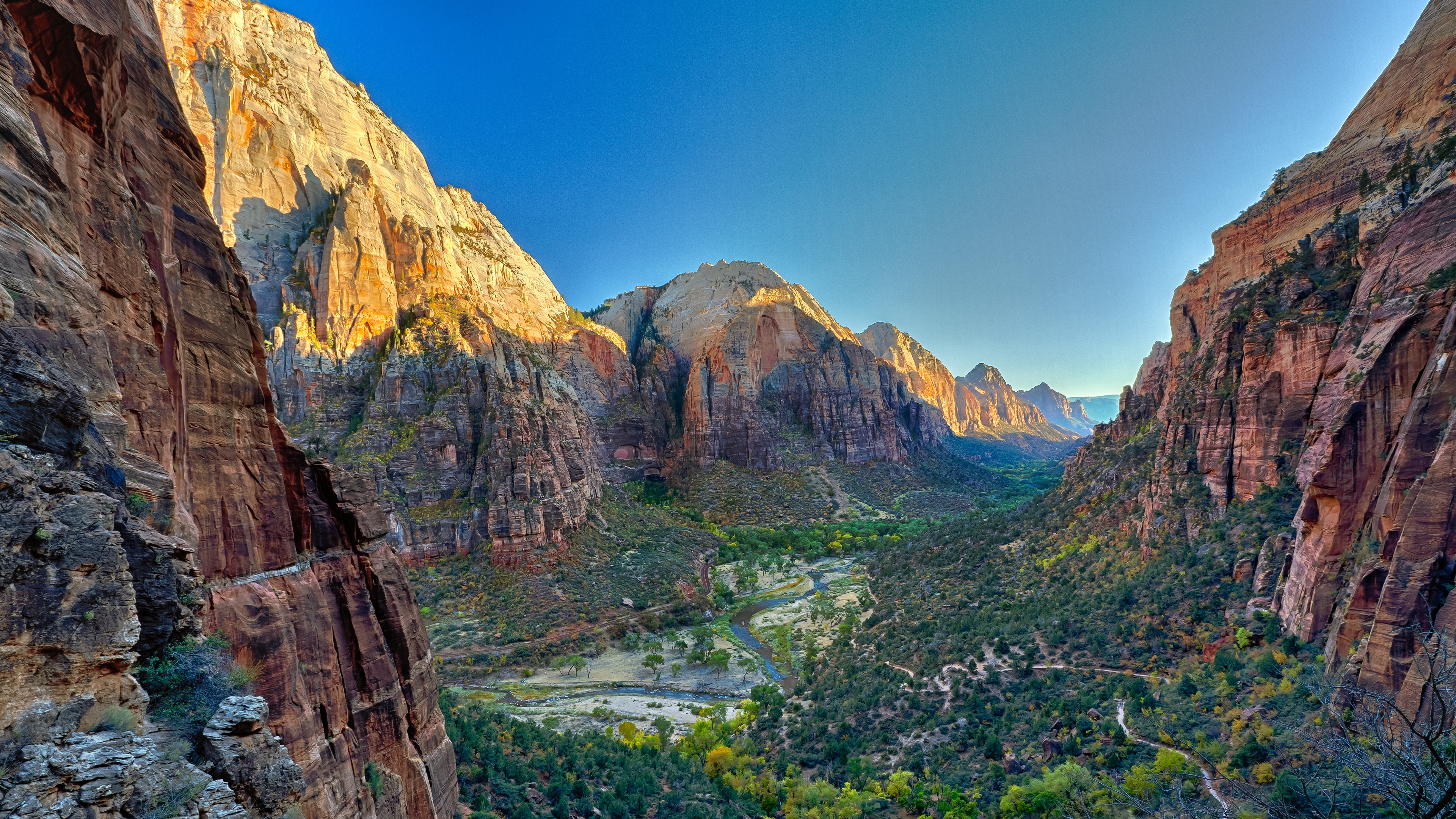 Angel's Landing Wallpaper 4K, Utah, Zion National Park