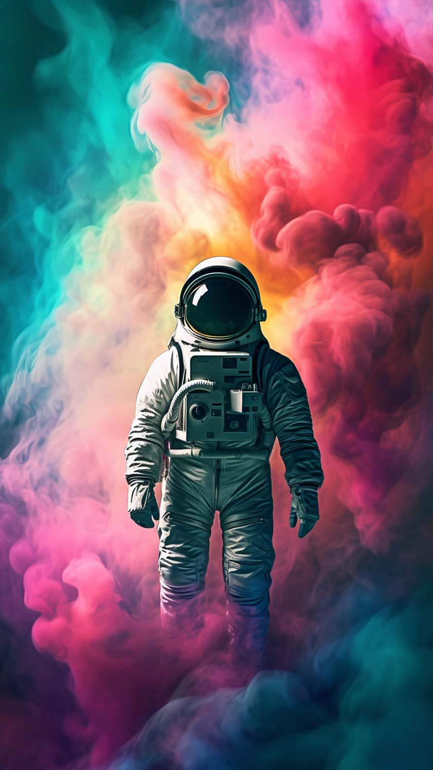 Astronaut Art iPhone Wallpaper 4K