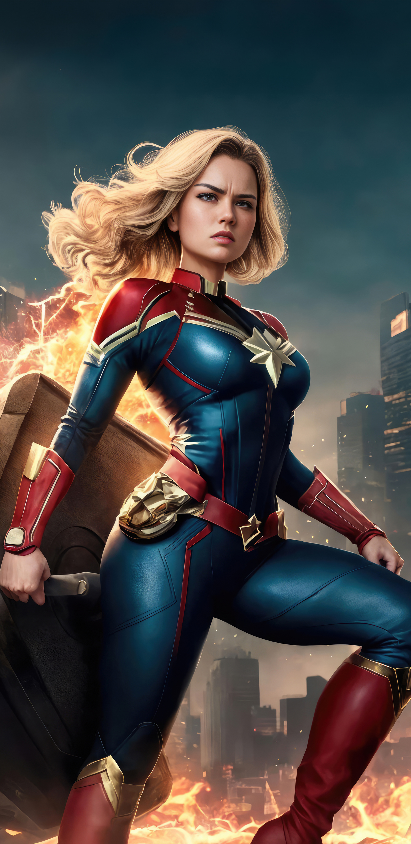 Marvel Captain Marvel 4k Samsung Galaxy Note 9, 8, S9, S8, SQHD HD 4k Wallpaper, Image, Background, Photo and Picture