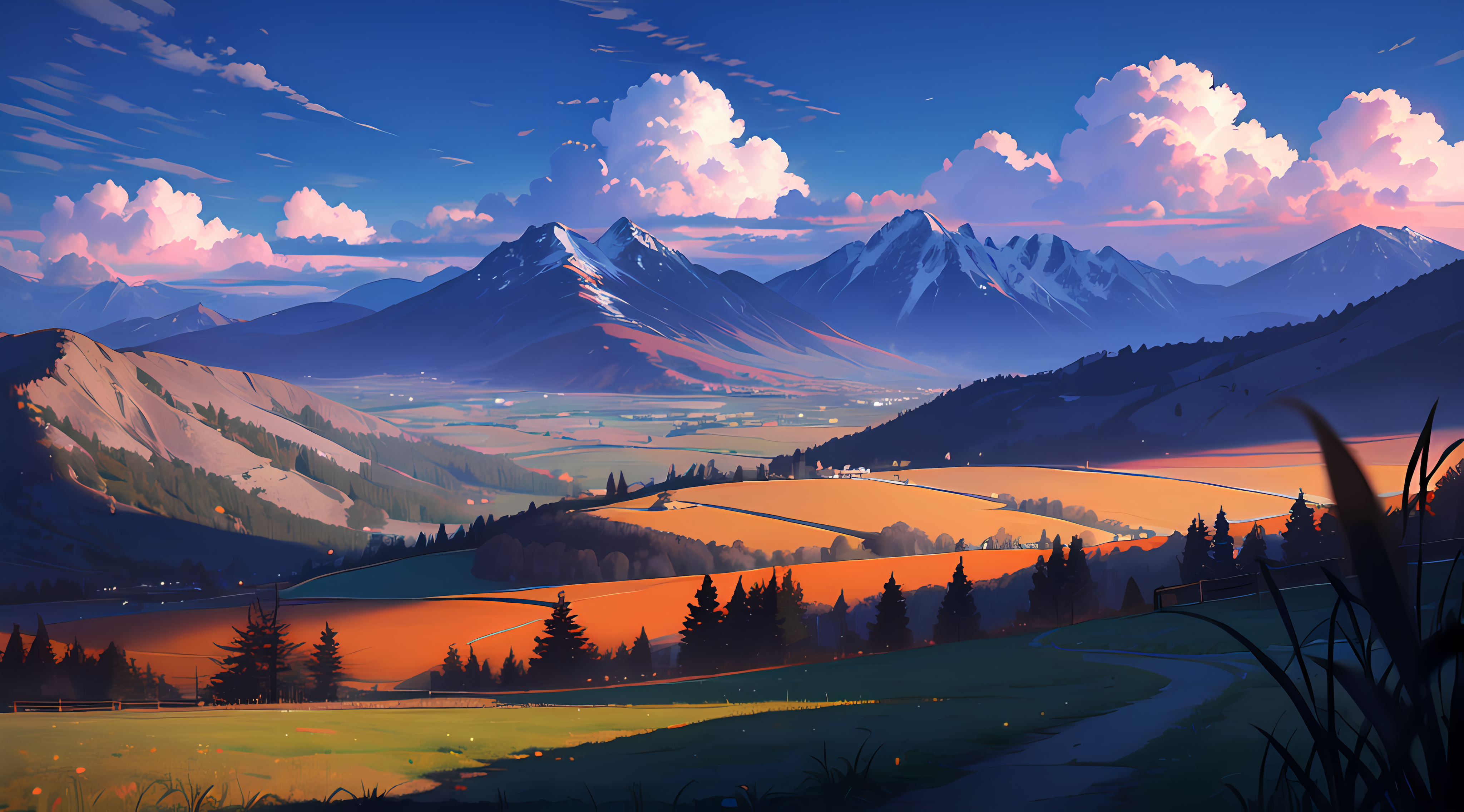 Anime Landscape HD Wallpaper and Background