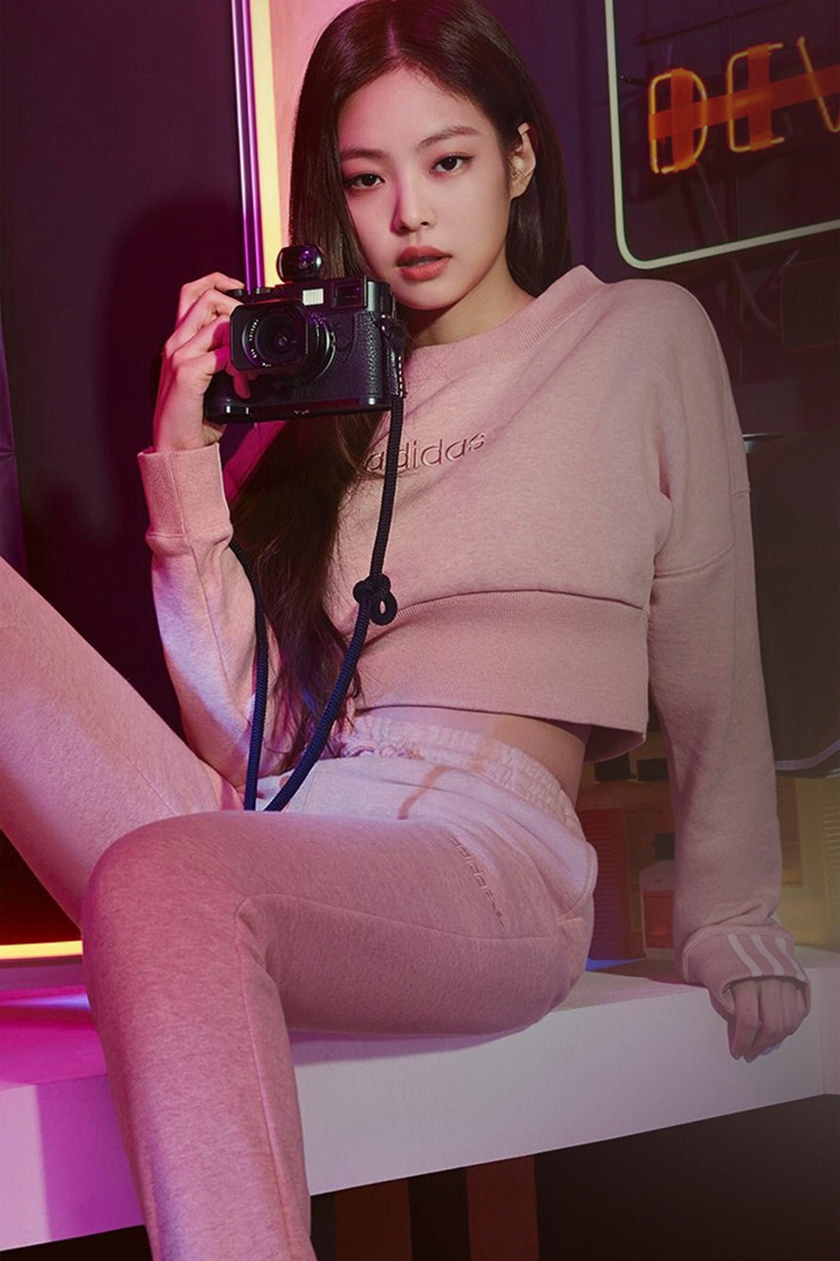 Black Pink Jennie In Pink K Pop Poster