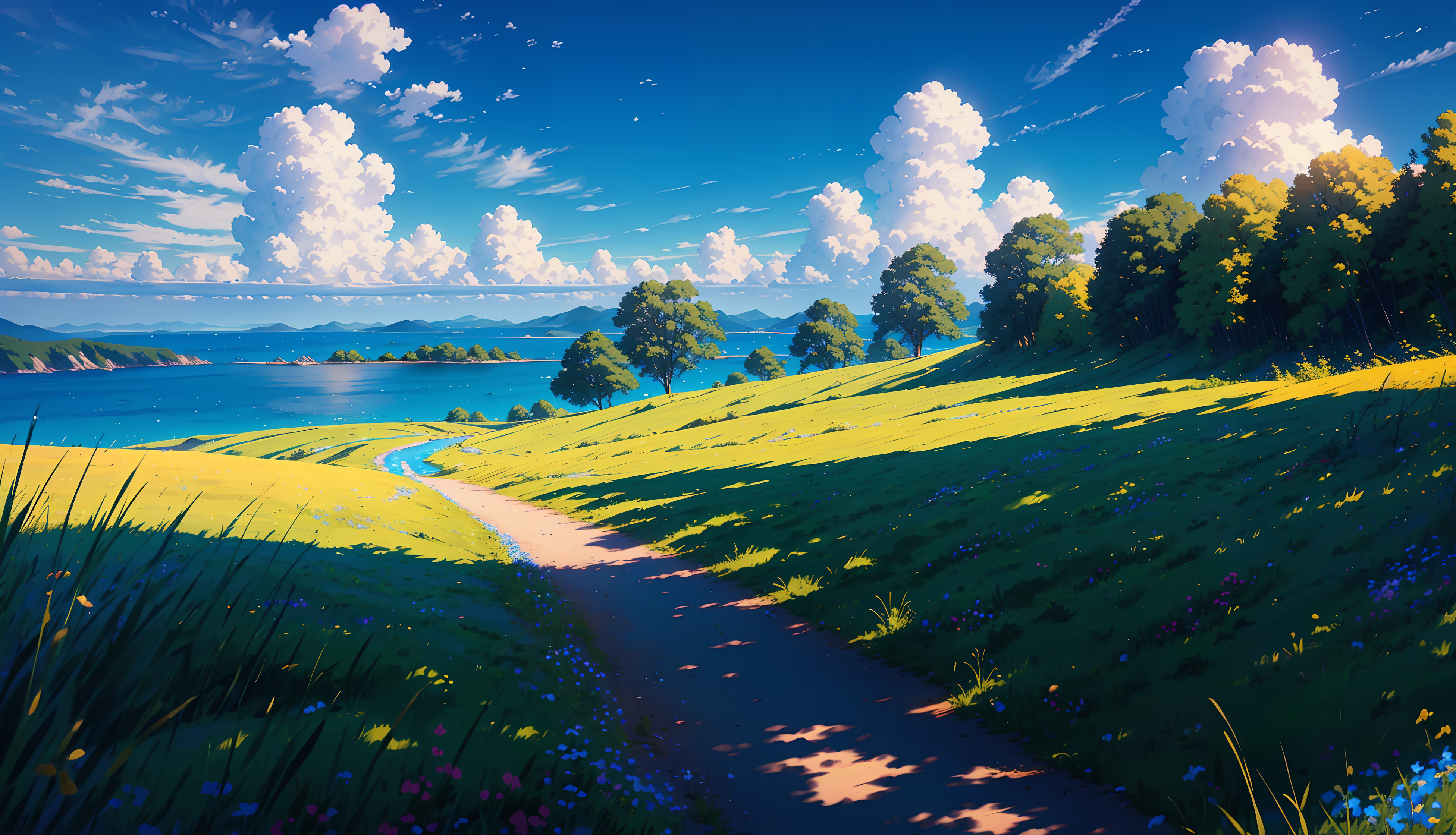 Anime Landscape HD Wallpaper and Background