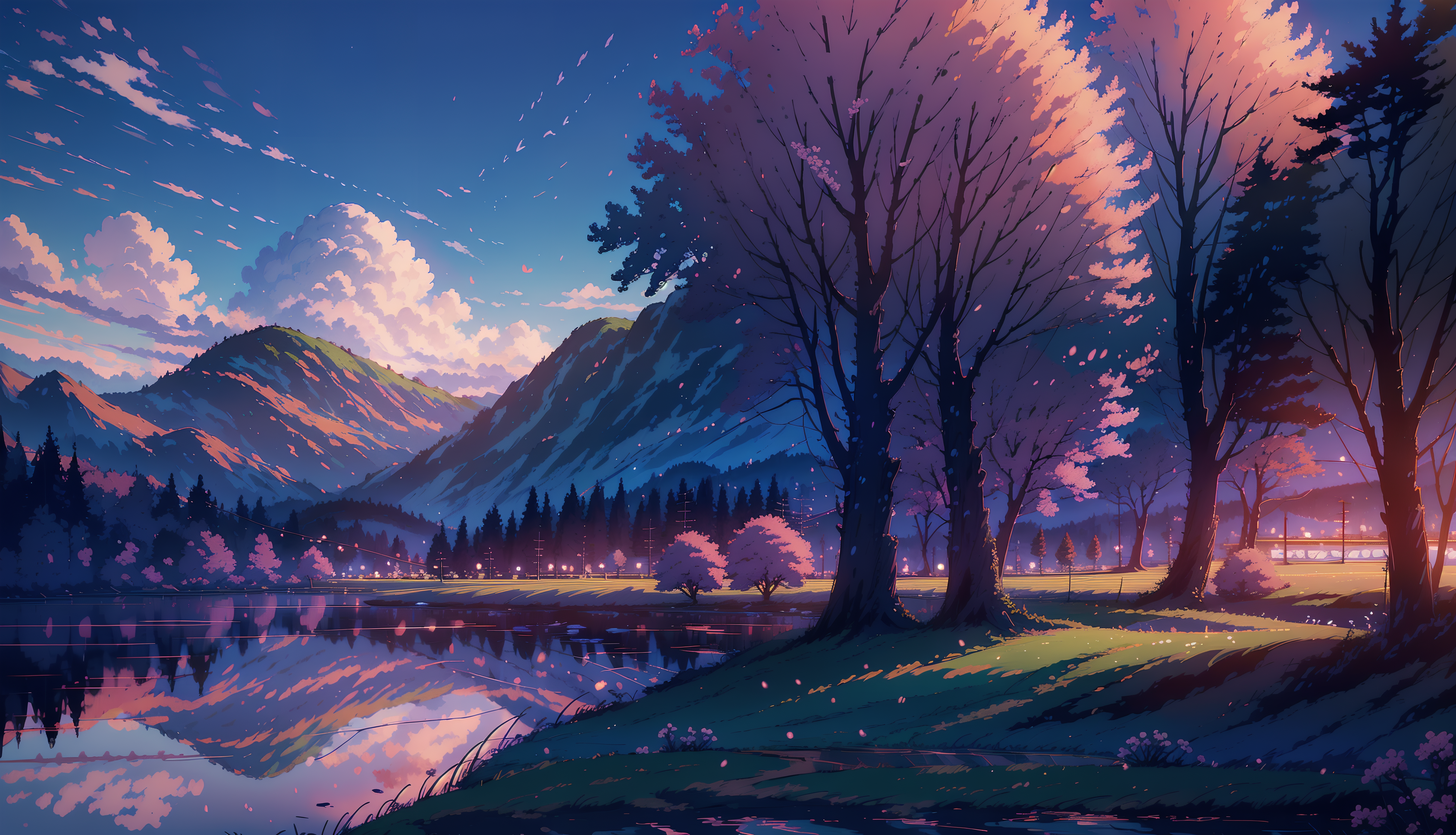 Anime Landscape 4k Ultra HD Wallpaper