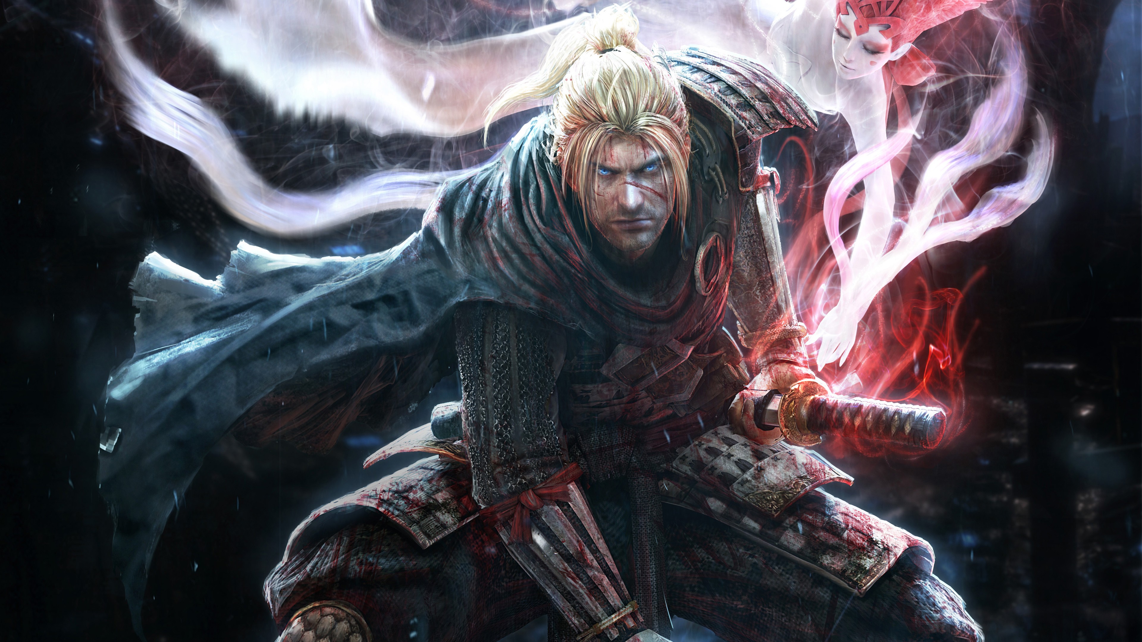 Wallpaper Ni Oh, Benevolent King, Best Games, Fantasy, PC, PS4, Game, Games