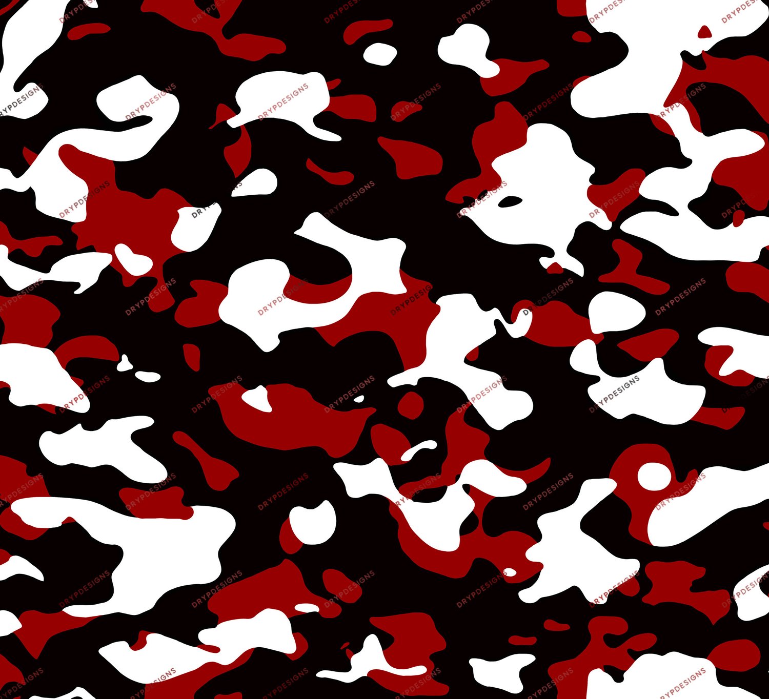 Black White + Maroon Seamless Camo Background