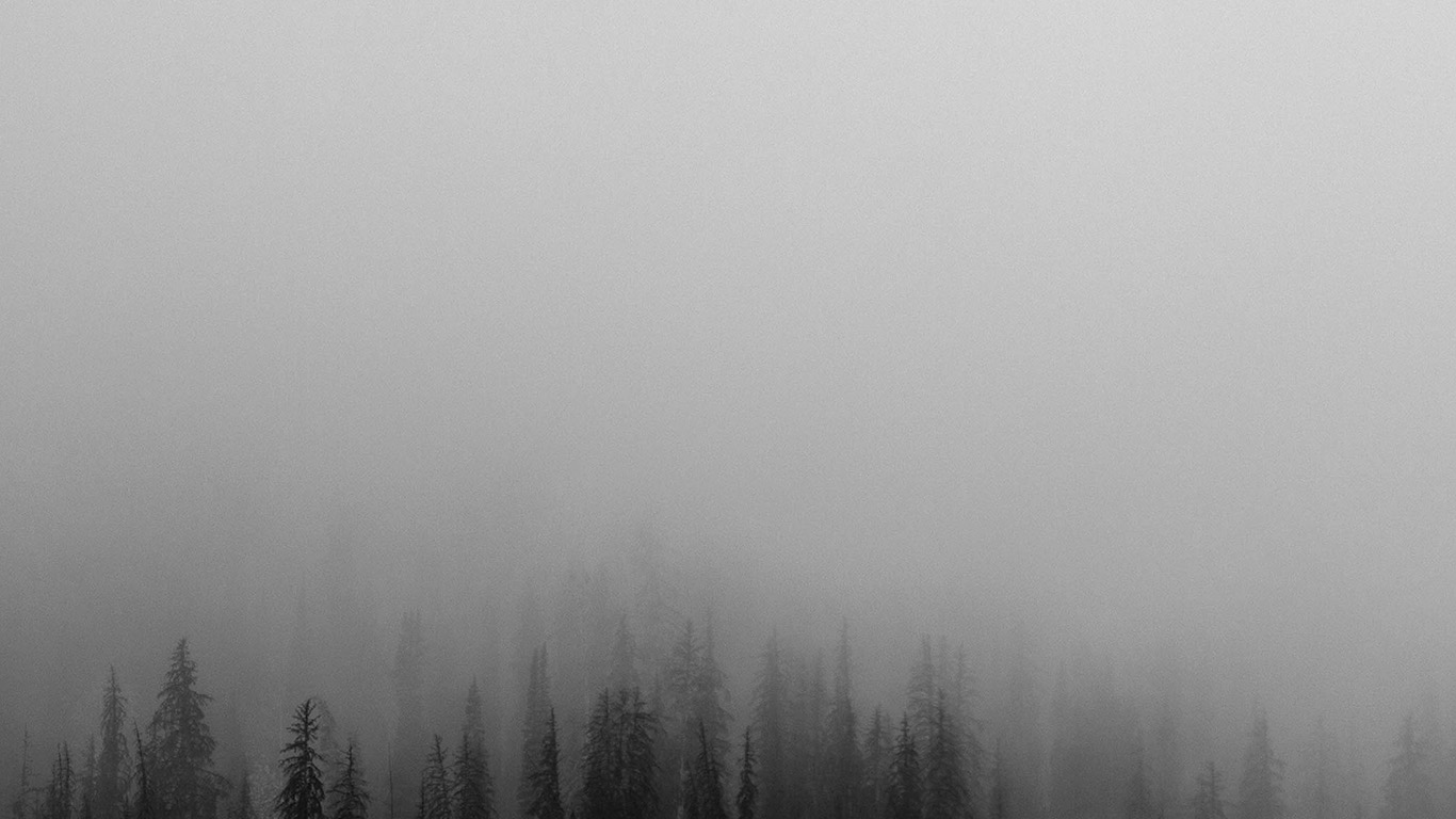 wallpaper for desktop, laptop. fog minimal mountain wood nature