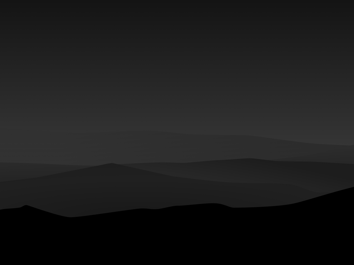 Dark Night Mountains Minimalist 4k 1152x864 Resolution HD 4k Wallpaper, Image, Background, Photo and Picture