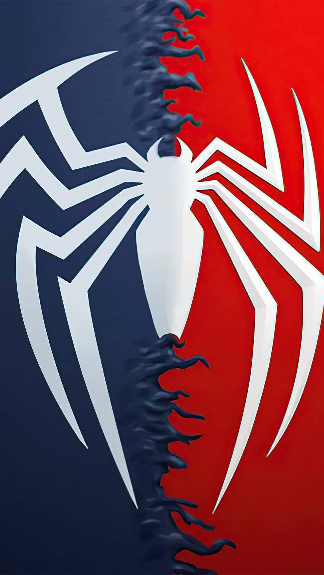Download Stand Out With The Classic Spider Man Logo Wallpaper