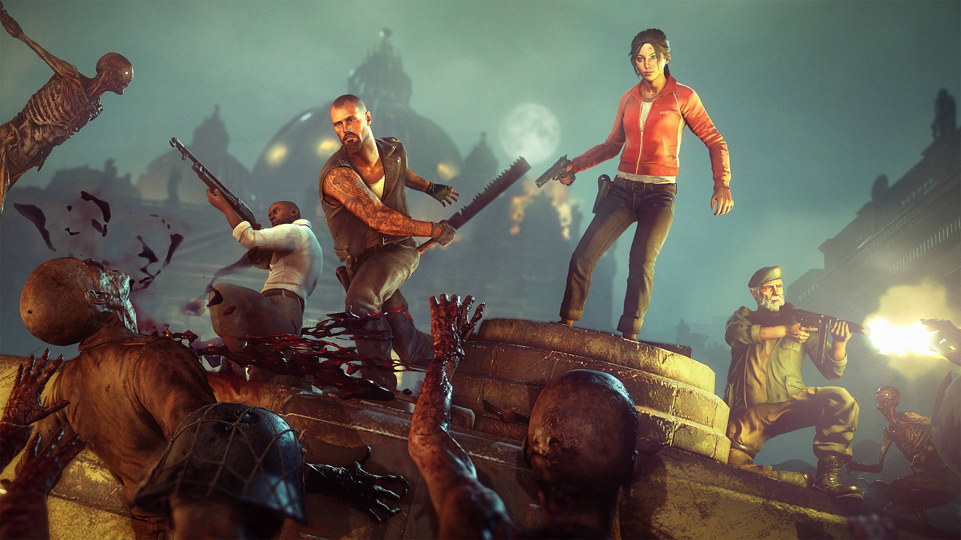 Download Left 4 Dead Characters Zombie Battle Wallpaper
