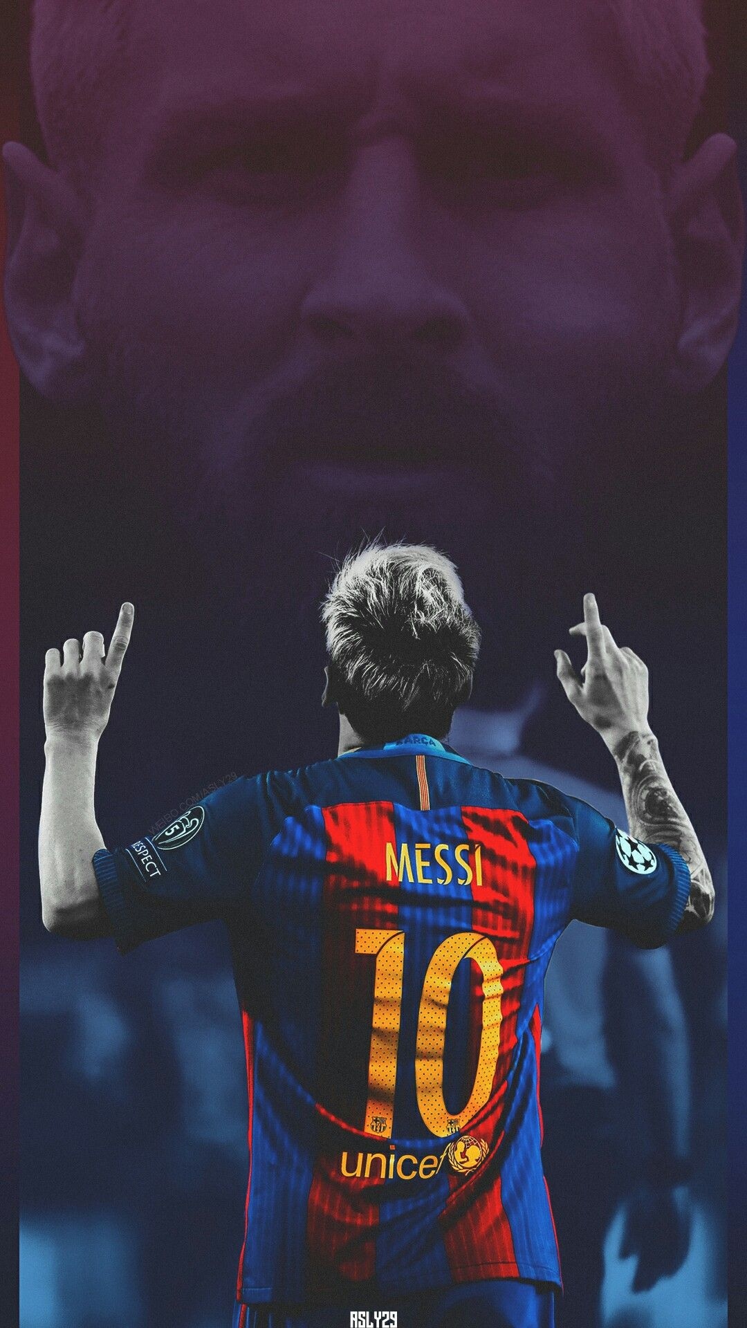 Messi Photo Barcelona Back Look Wallpaper Download