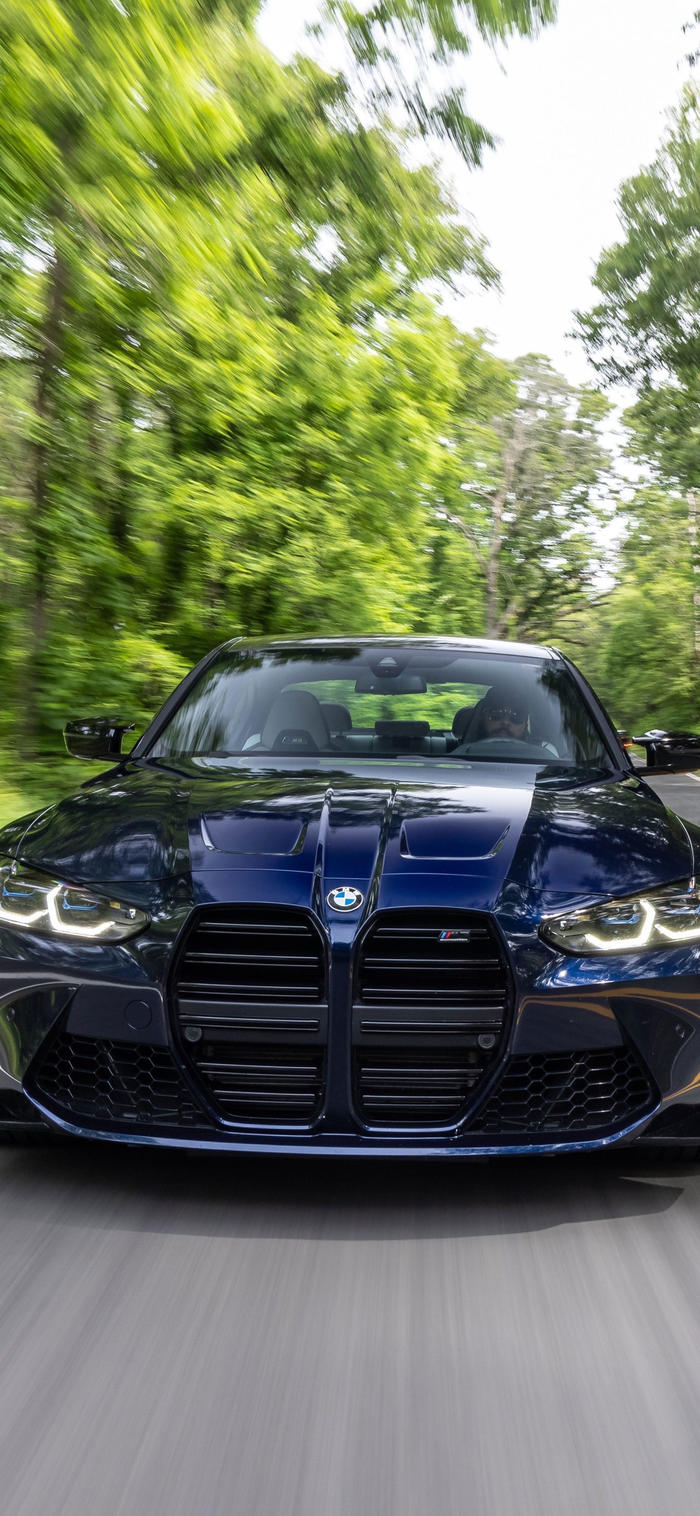 Blue BMW M3 Competition (G80)