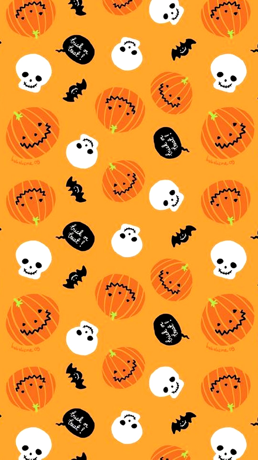 Cute Halloween iPhone XR Wallpaper HD 2023