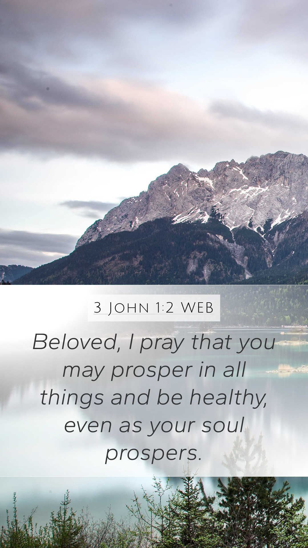 John 1:2 WEB Mobile Phone Wallpaper, I pray that you may prosper