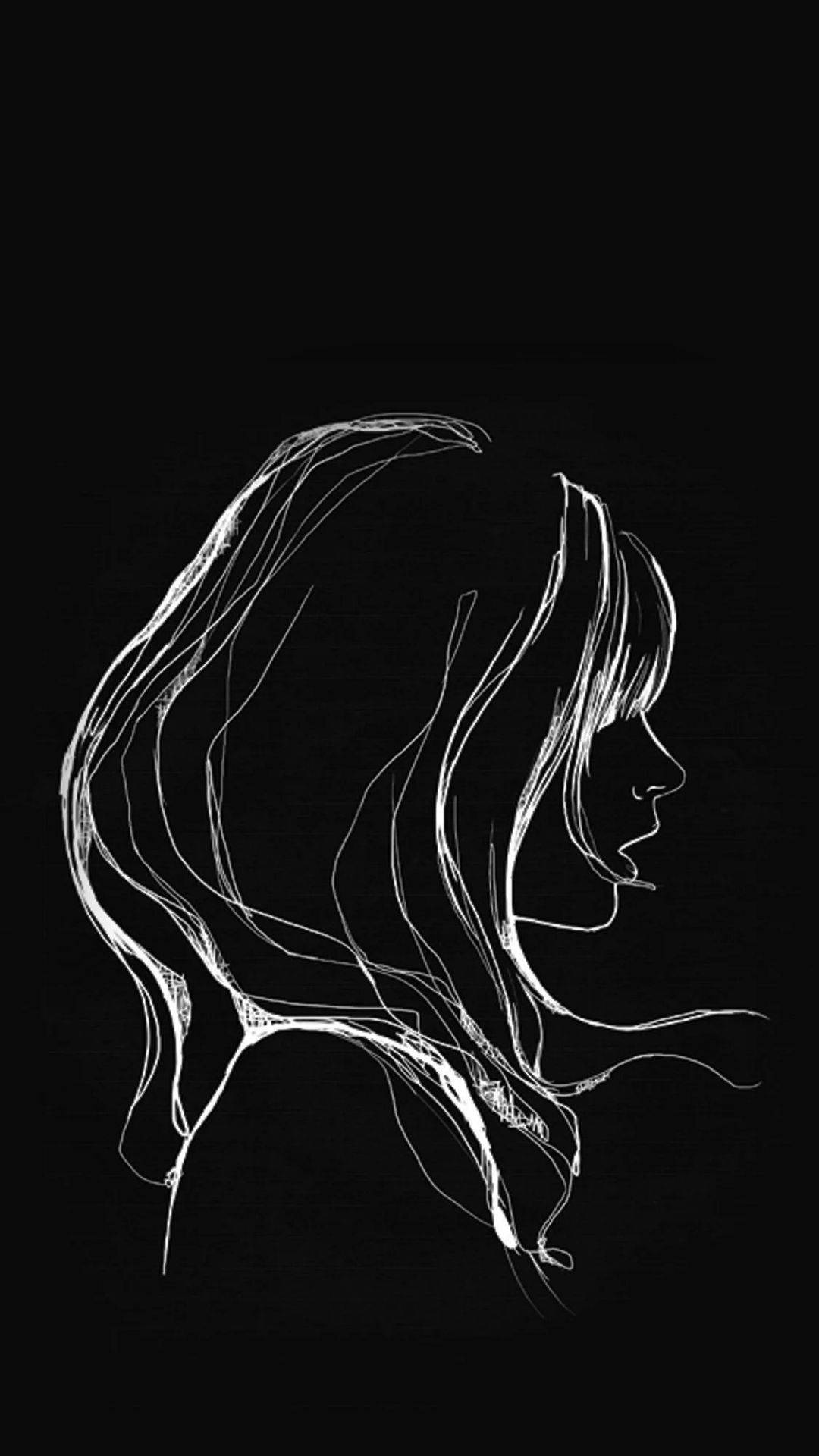 Download Black And White Art Woman Wallpaper