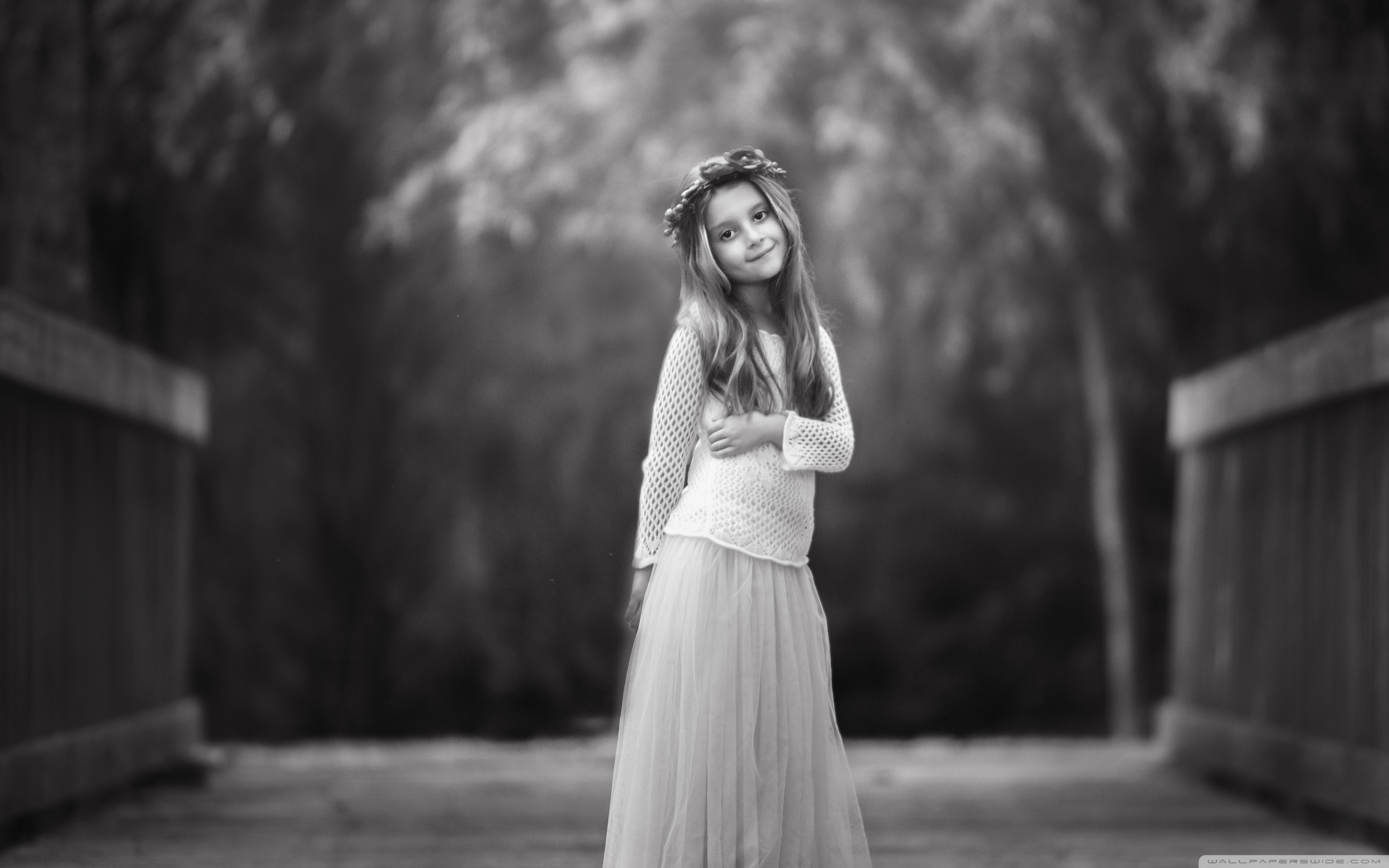 Child Girl Black And White Photography Ultra HD Desktop Background Wallpaper for 4K UHD TV, Widescreen & UltraWide Desktop & Laptop, Tablet