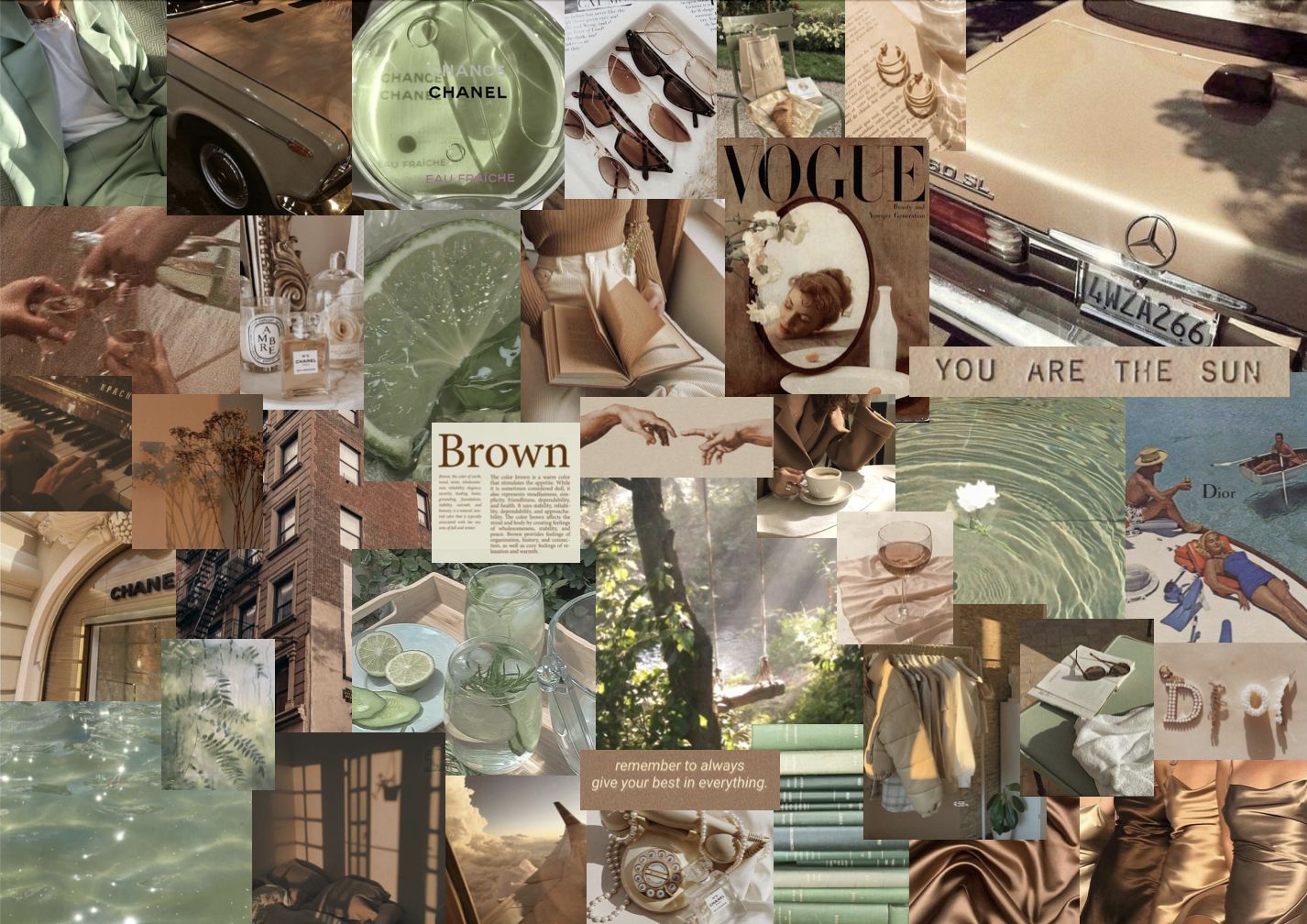 Aesthetic Brown Beige Sage Olive Laptop Wallpaper mood boards. Cute laptop wallpaper, Desktop wallpaper art, iPhone wallpaper landscape