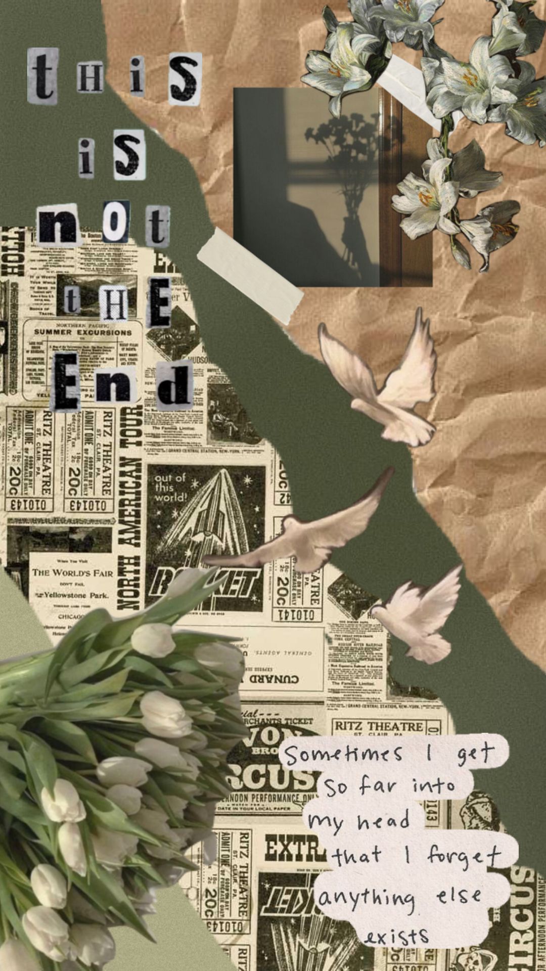 brown #green #aesthetic #quotes #art #wallpaper #nature #vibes fyp #fyp # #inspo. Green aesthetic, Aesthetic wallpaper, Wallpaper