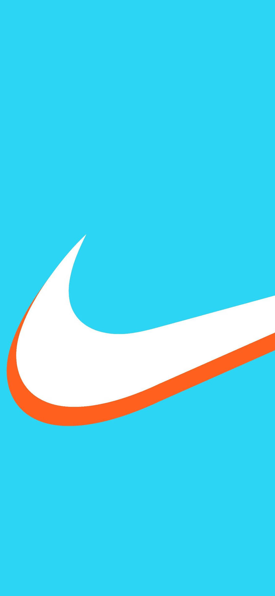Download Cyan Nike iPhone Background Wallpaper