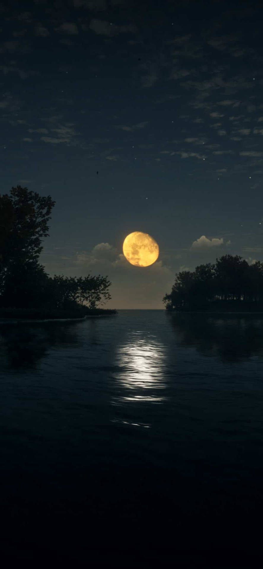 Download iPhone Xs Max Oled Moon Wallpaper