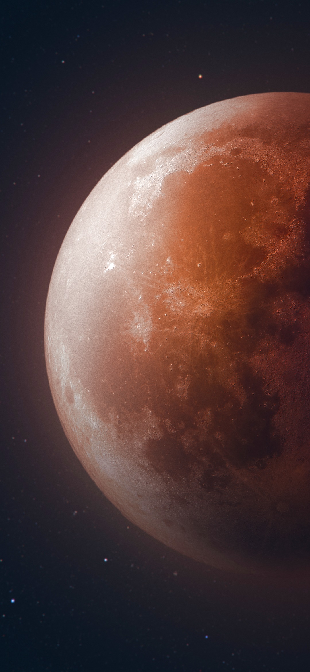Wallpaper / Earth Moon Phone Wallpaper, Blood Moon, Lunar Eclipse, 1080x2340 free download