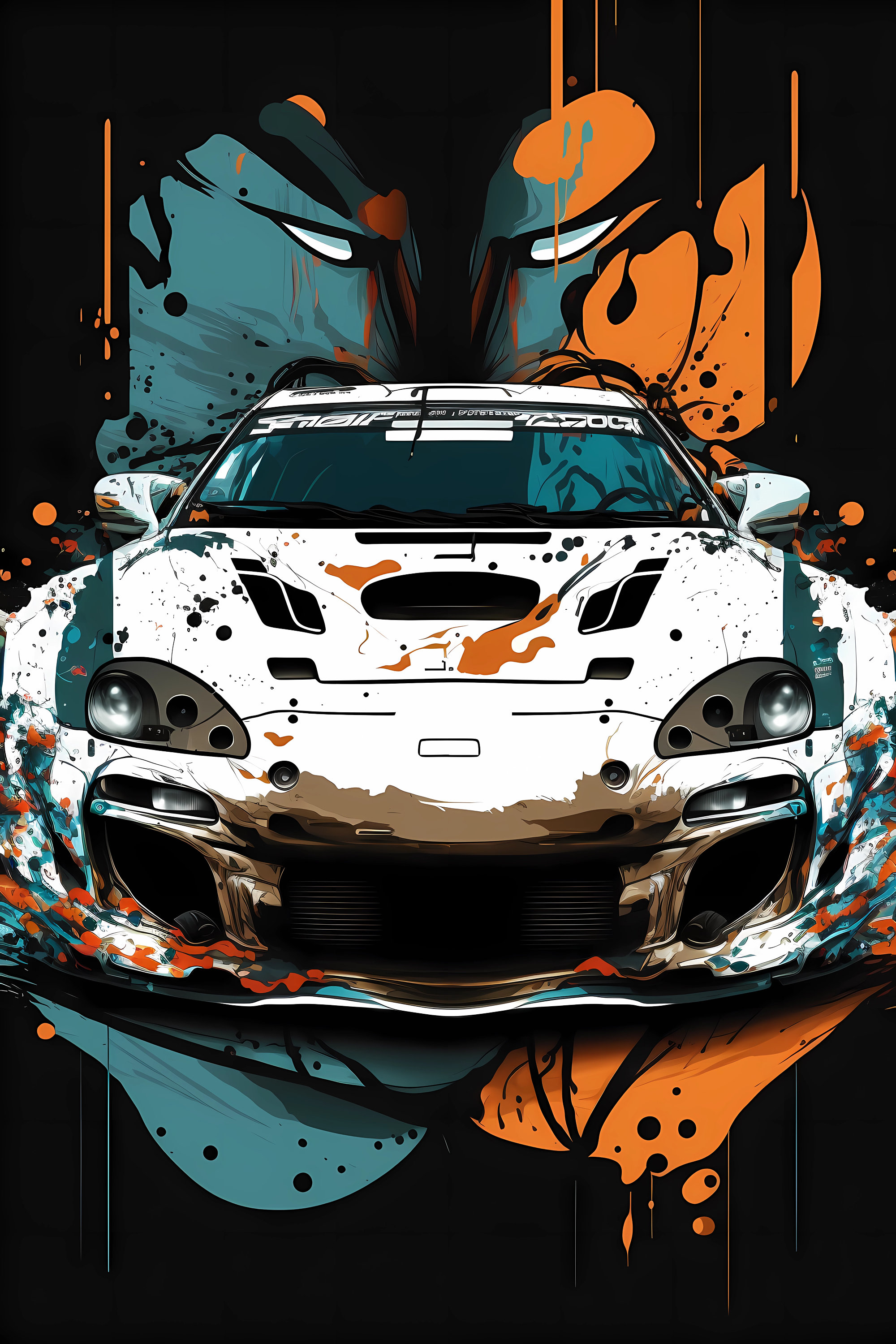 Toyota Supra MK4 Wall Art Digital Download Poster JDM Car