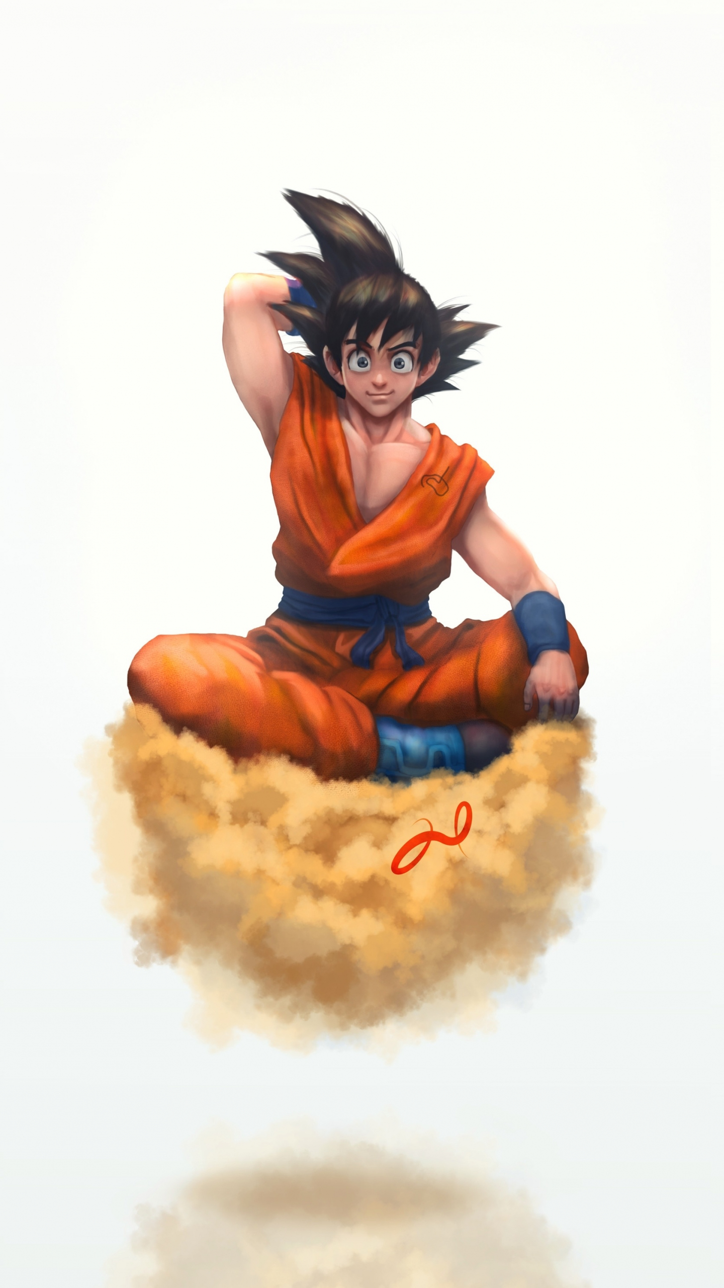 Download wallpaper 1440x2560 goku, minimal, fan art, qhd samsung galaxy s6, s7, edge, note, lg g4, 1440x2560 HD background, 9732